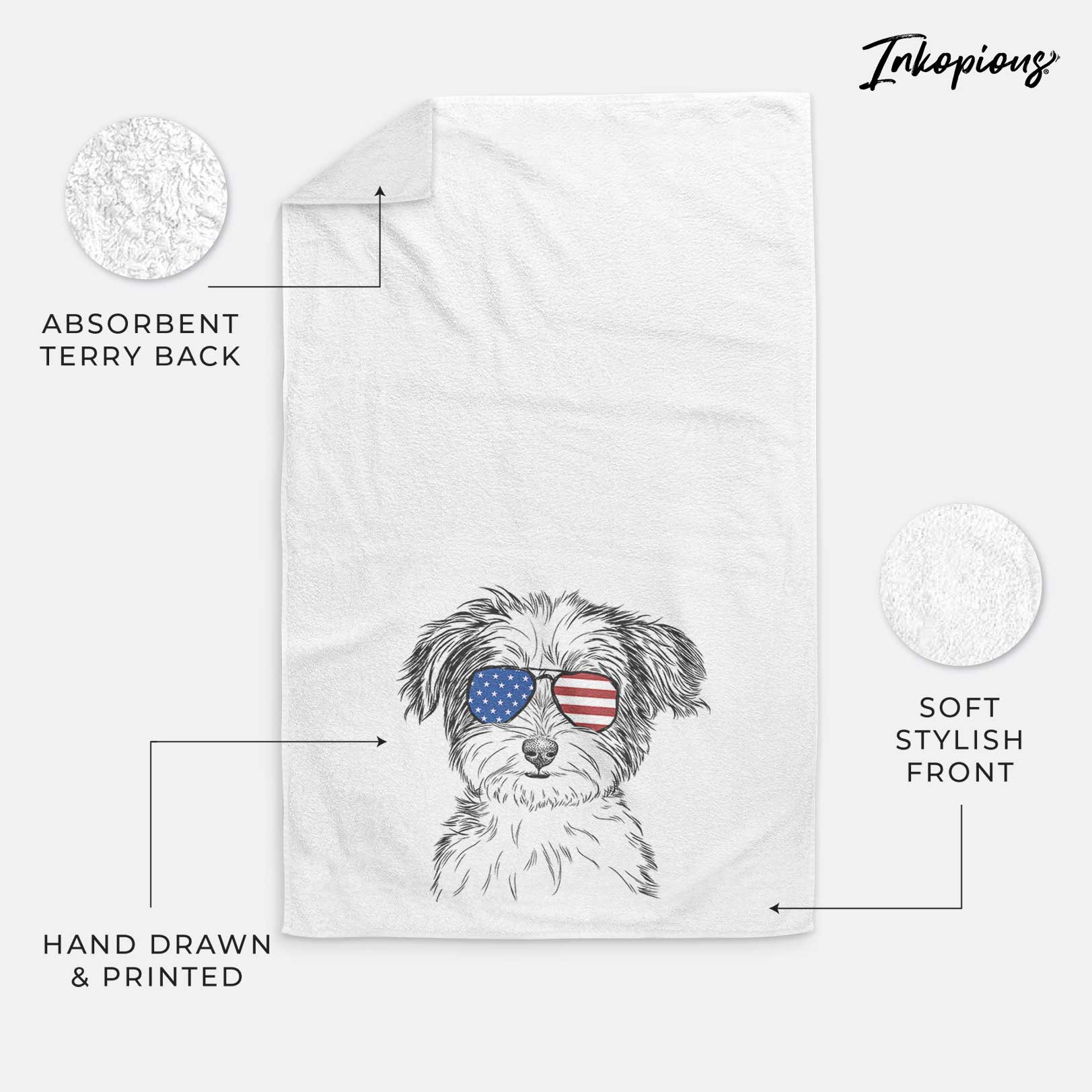 Teddy the Havanese Decorative Hand Towel