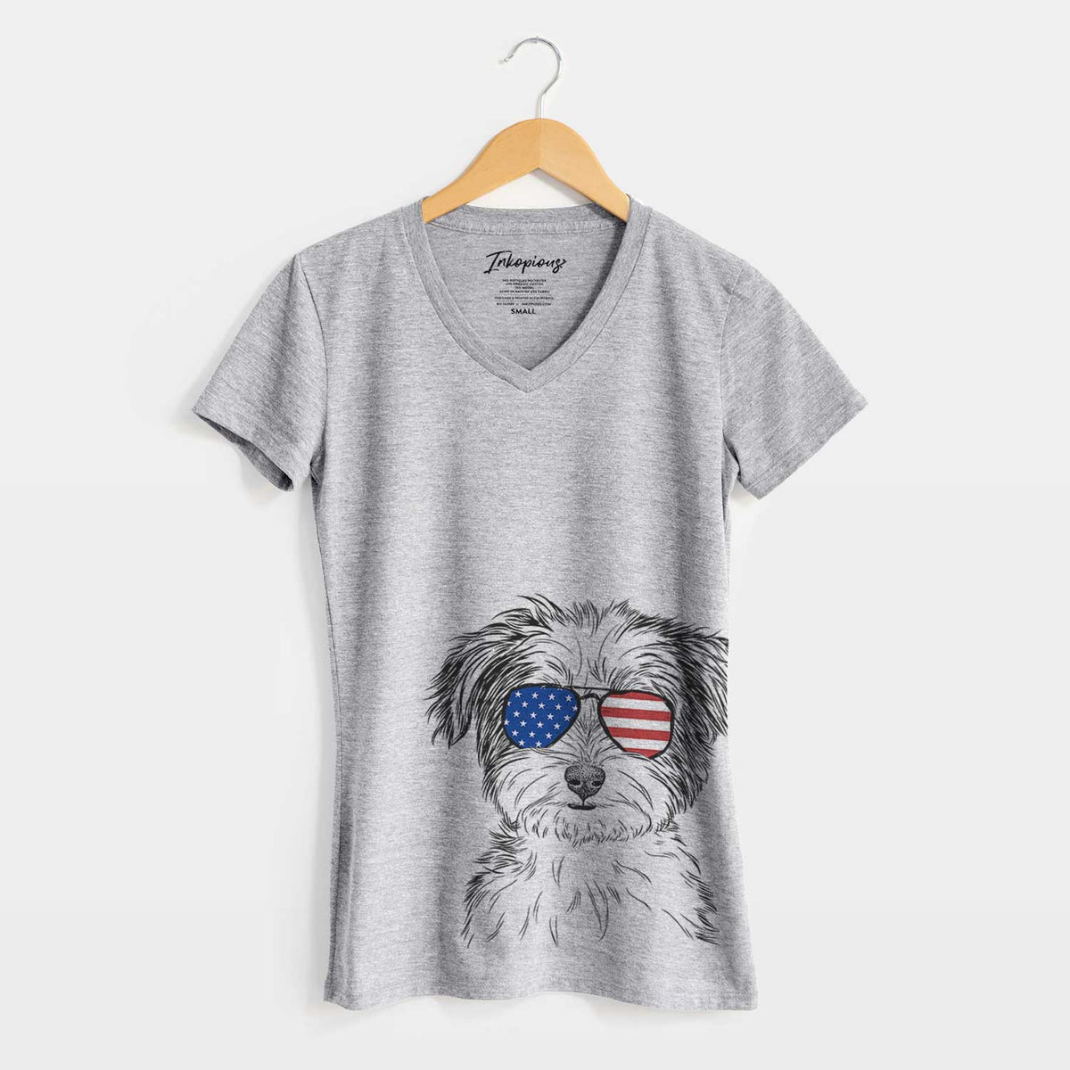 USA Teddy the Havanese - Women's Perfect V-neck Shirt