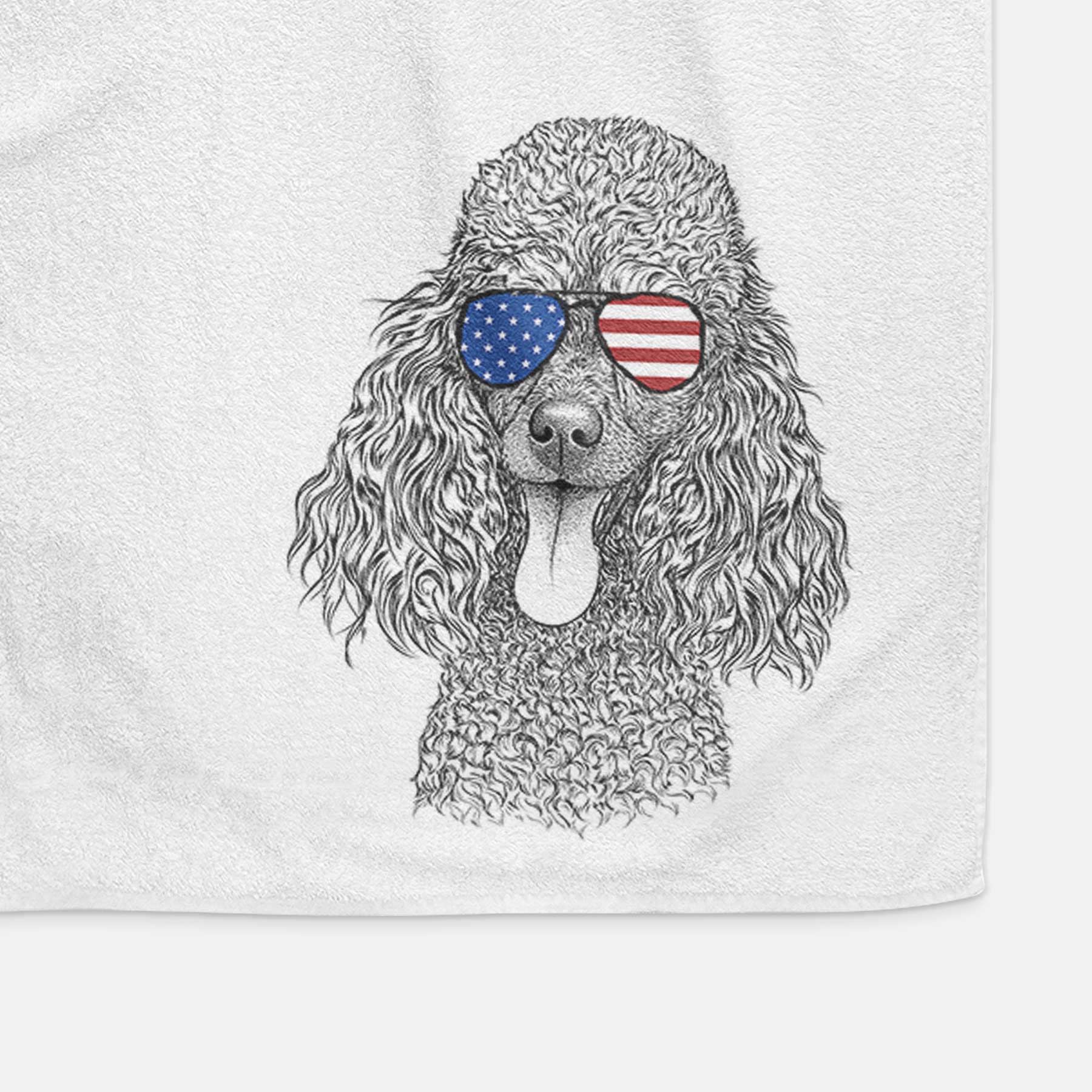 Teddy the Mini Poodle Decorative Hand Towel