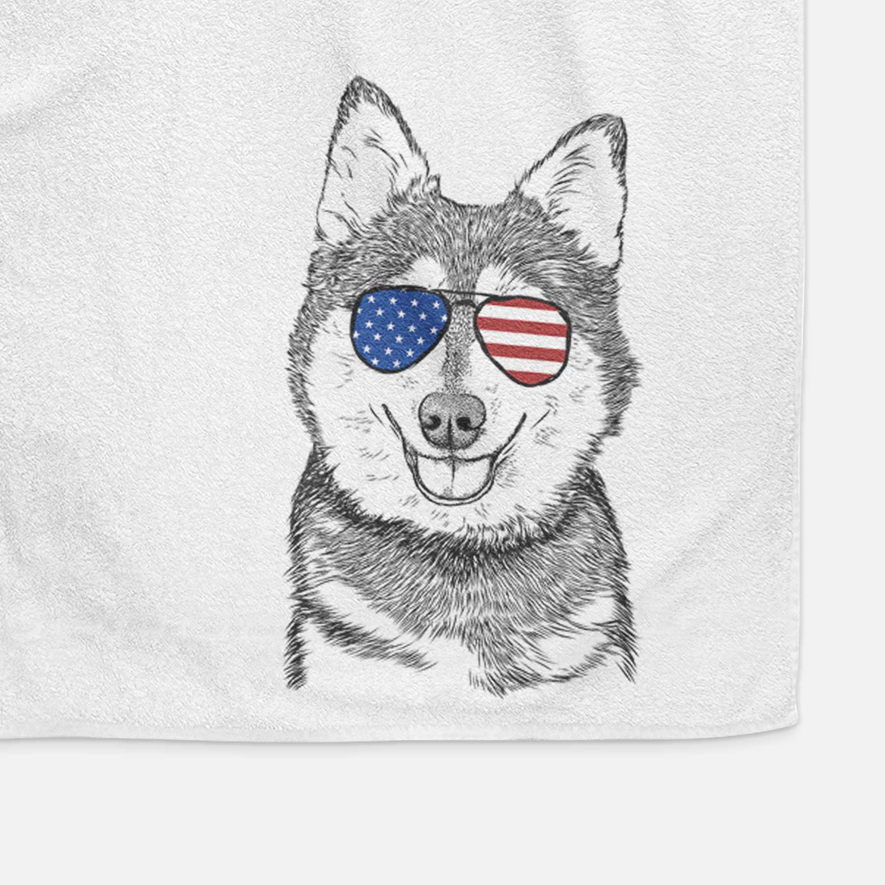 Tellie the Alaskan Klee Kai Decorative Hand Towel