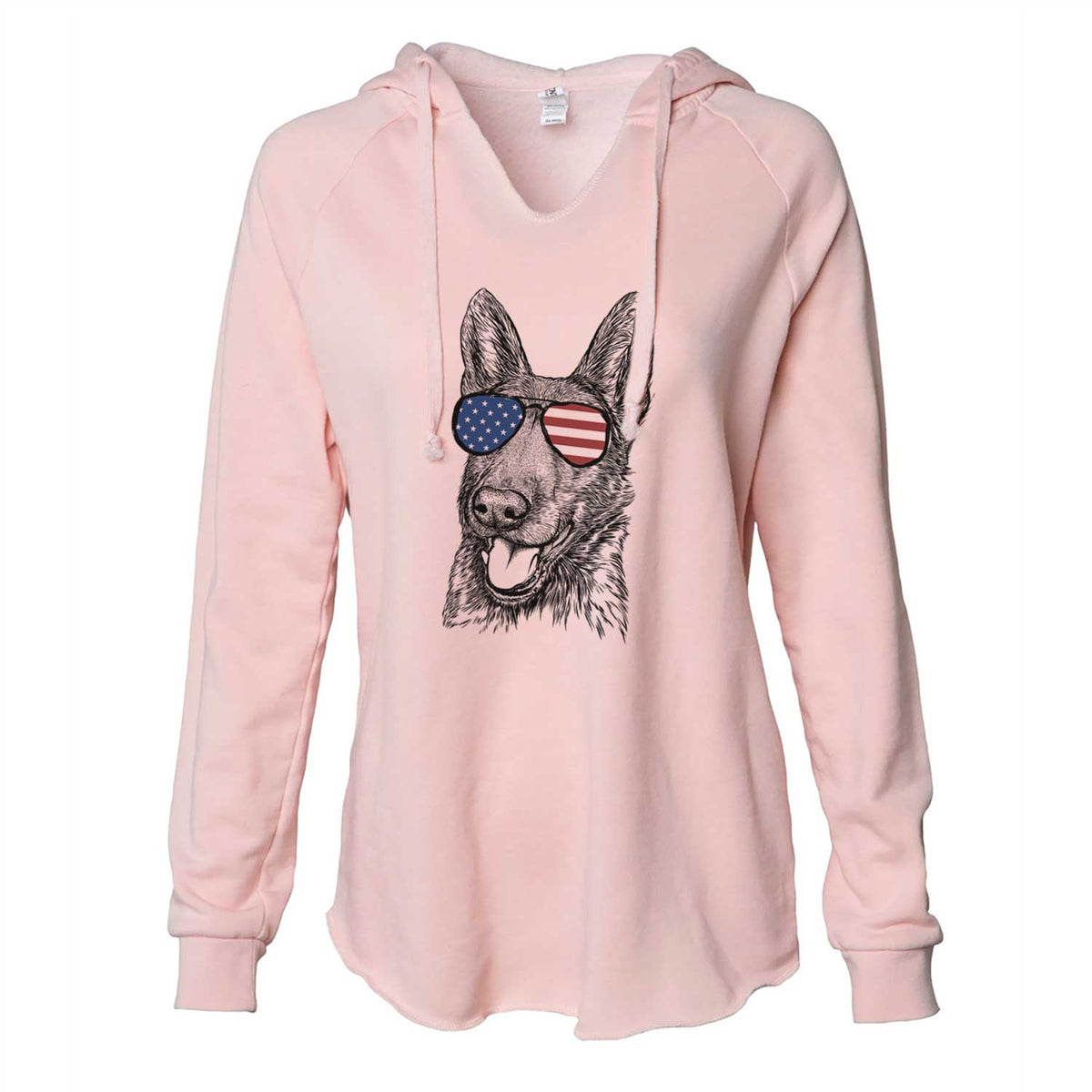 USA Tena the German Shepherd - Cali Wave Hooded Sweatshirt