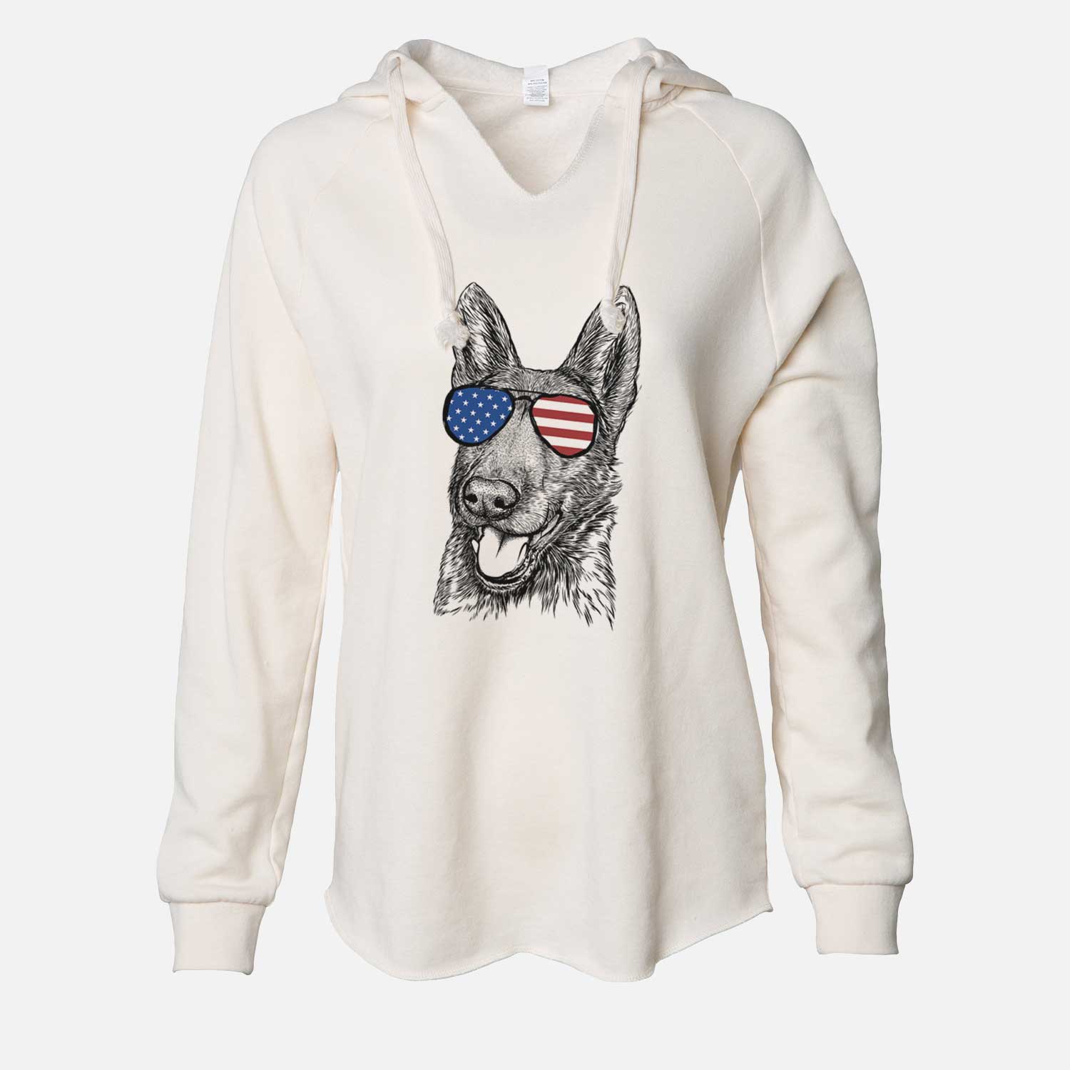 USA Tena the German Shepherd - Cali Wave Hooded Sweatshirt