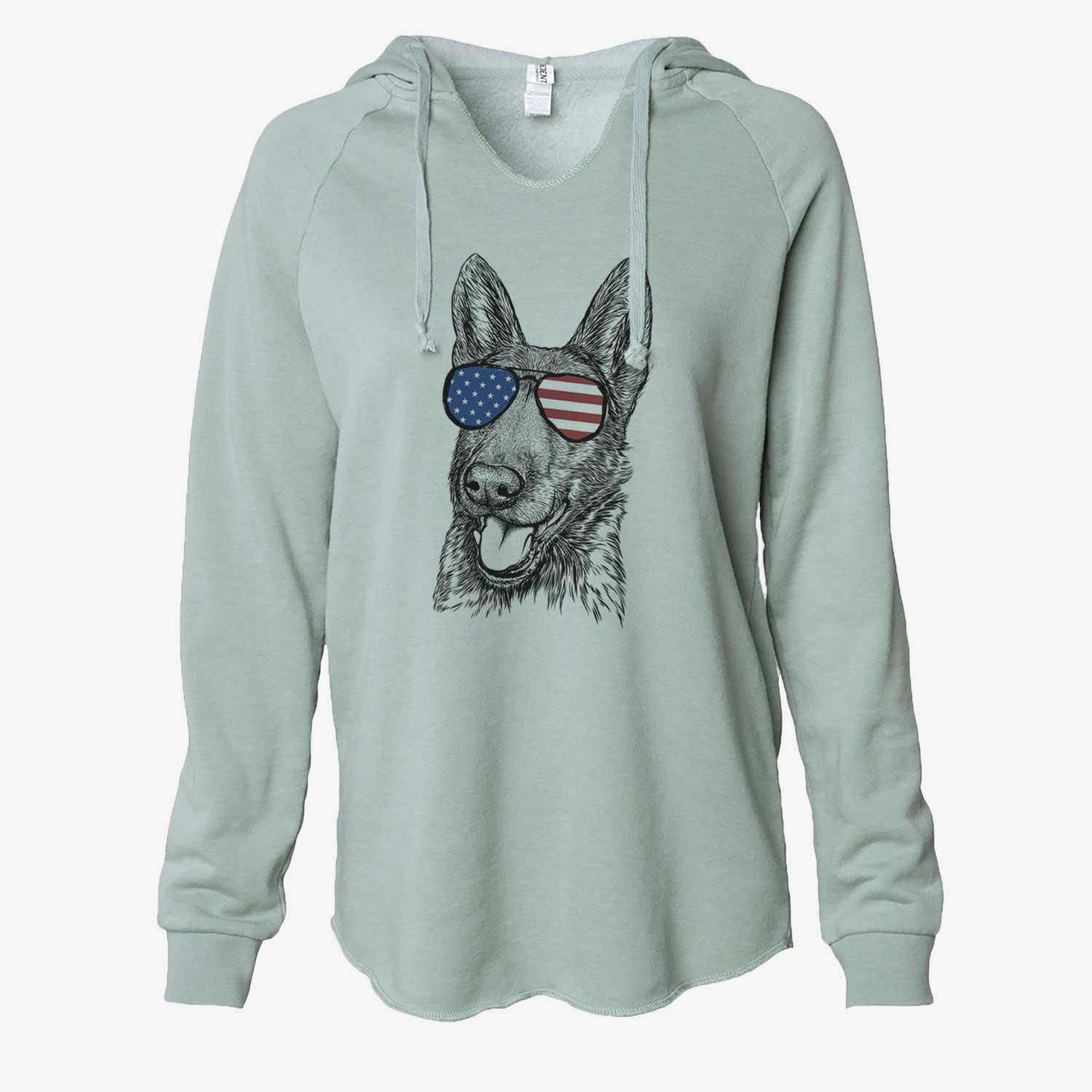 USA Tena the German Shepherd - Cali Wave Hooded Sweatshirt