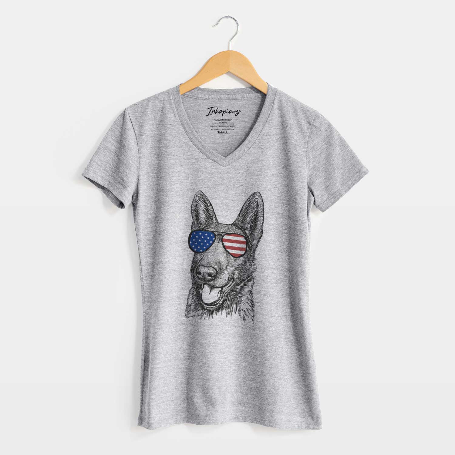 USA Tena the German Shepherd - Women's Perfect V-neck Shirt