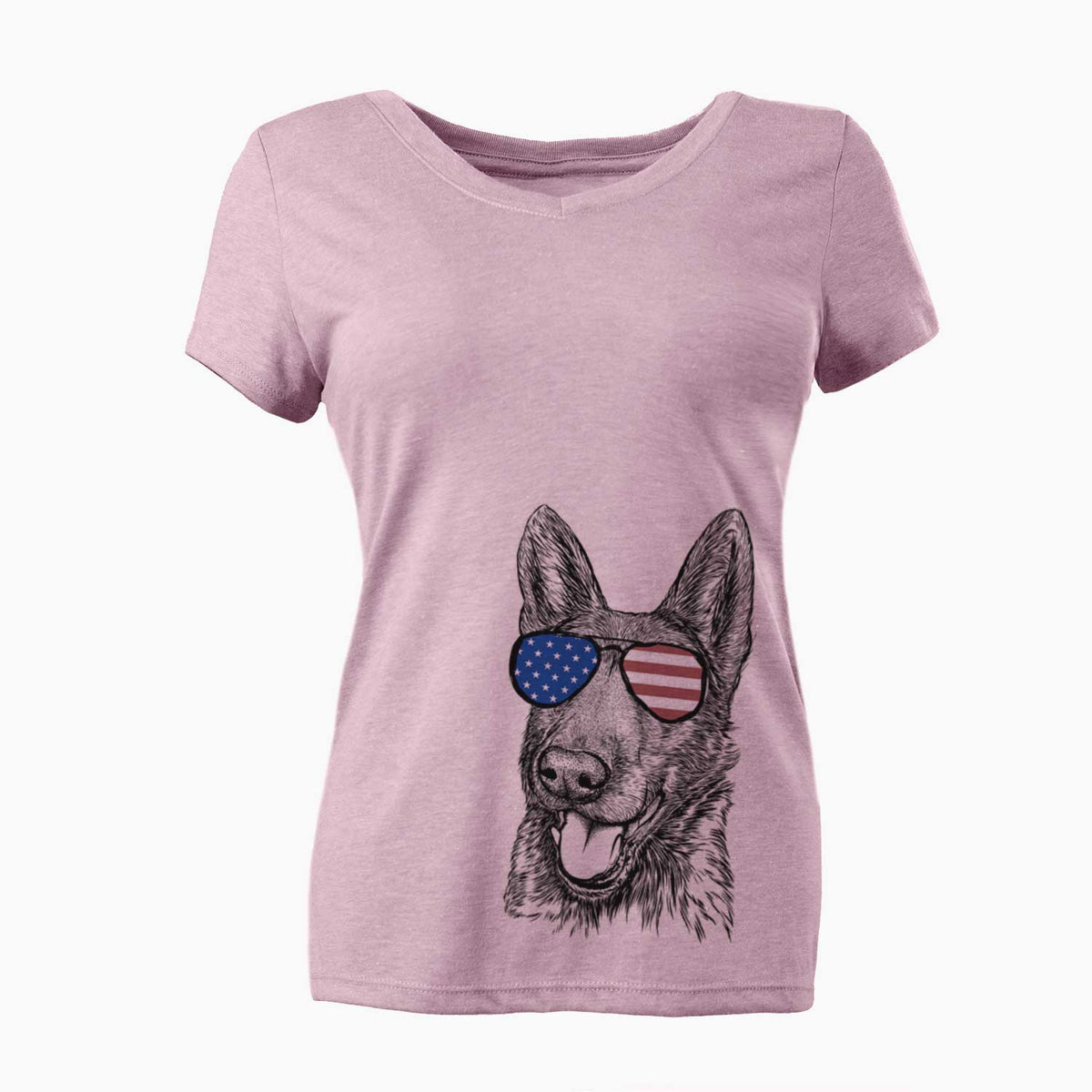 USA Tena the German Shepherd - Women's Perfect V-neck Shirt