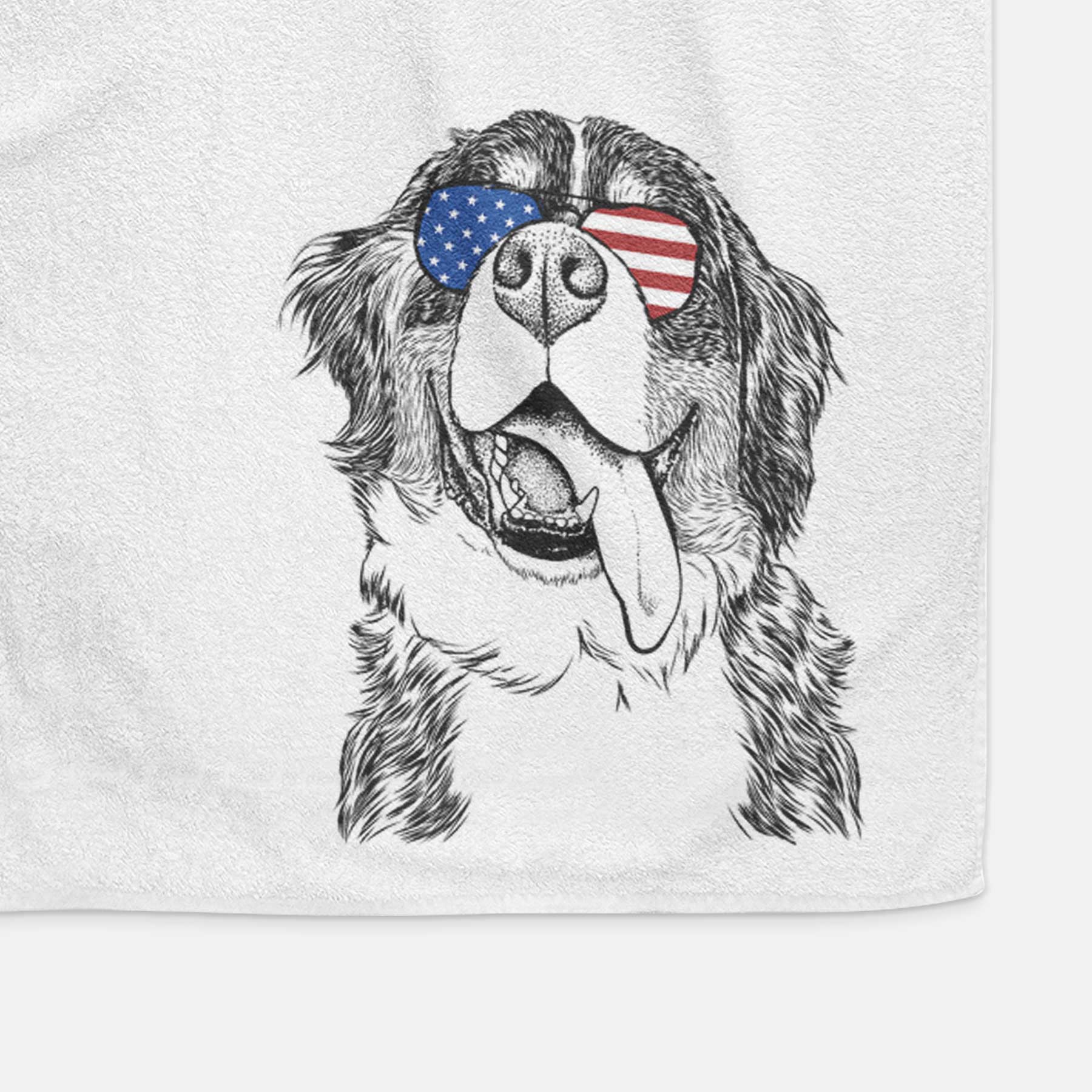 Theo the Bernese Mountain Dog Decorative Hand Towel