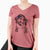 USA Theo the Bernese Mountain Dog - Women's Perfect V-neck Shirt