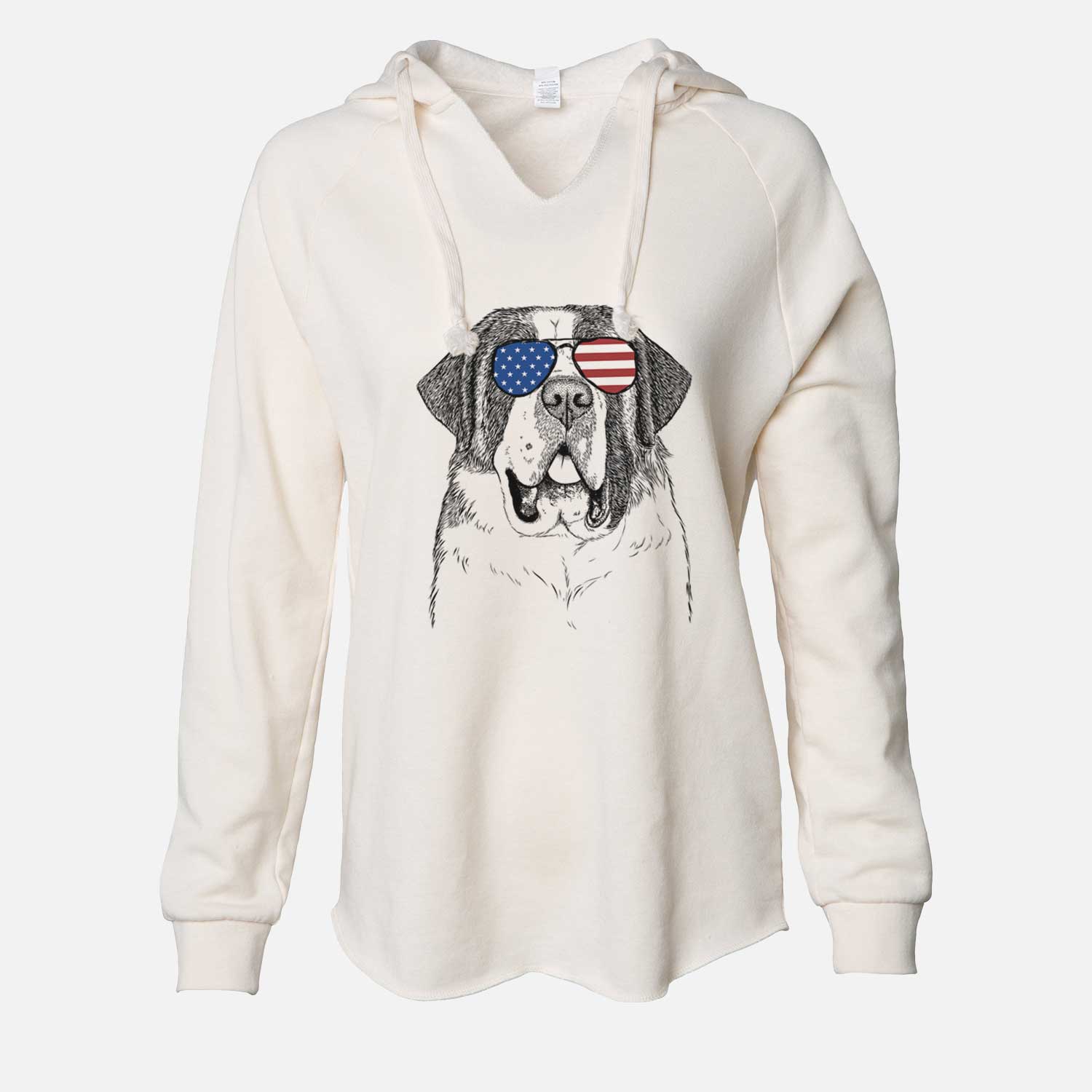 USA Thor the Saint Bernard - Cali Wave Hooded Sweatshirt