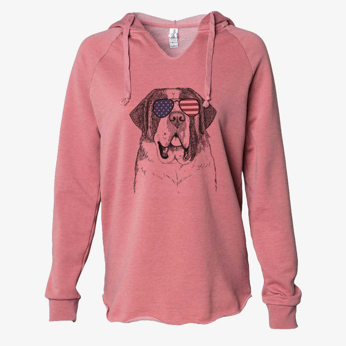 USA Thor the Saint Bernard - Cali Wave Hooded Sweatshirt