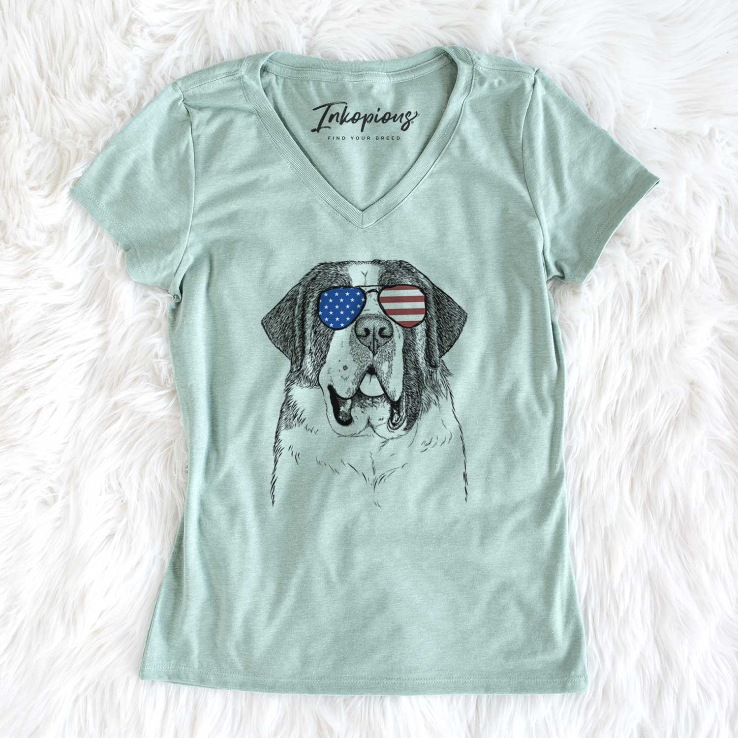 USA Thor the Saint Bernard - Women's Perfect V-neck Shirt