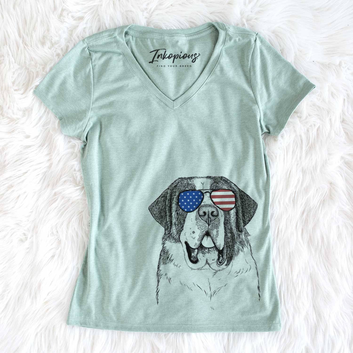 USA Thor the Saint Bernard - Women's Perfect V-neck Shirt