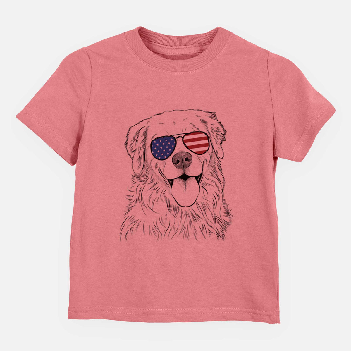 USA Ticket the Golden Retriever - Kids/Youth/Toddler Shirt