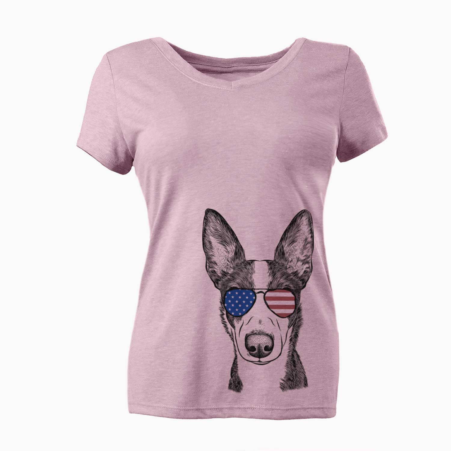USA Tigm the Bippet - Women's Perfect V-neck Shirt