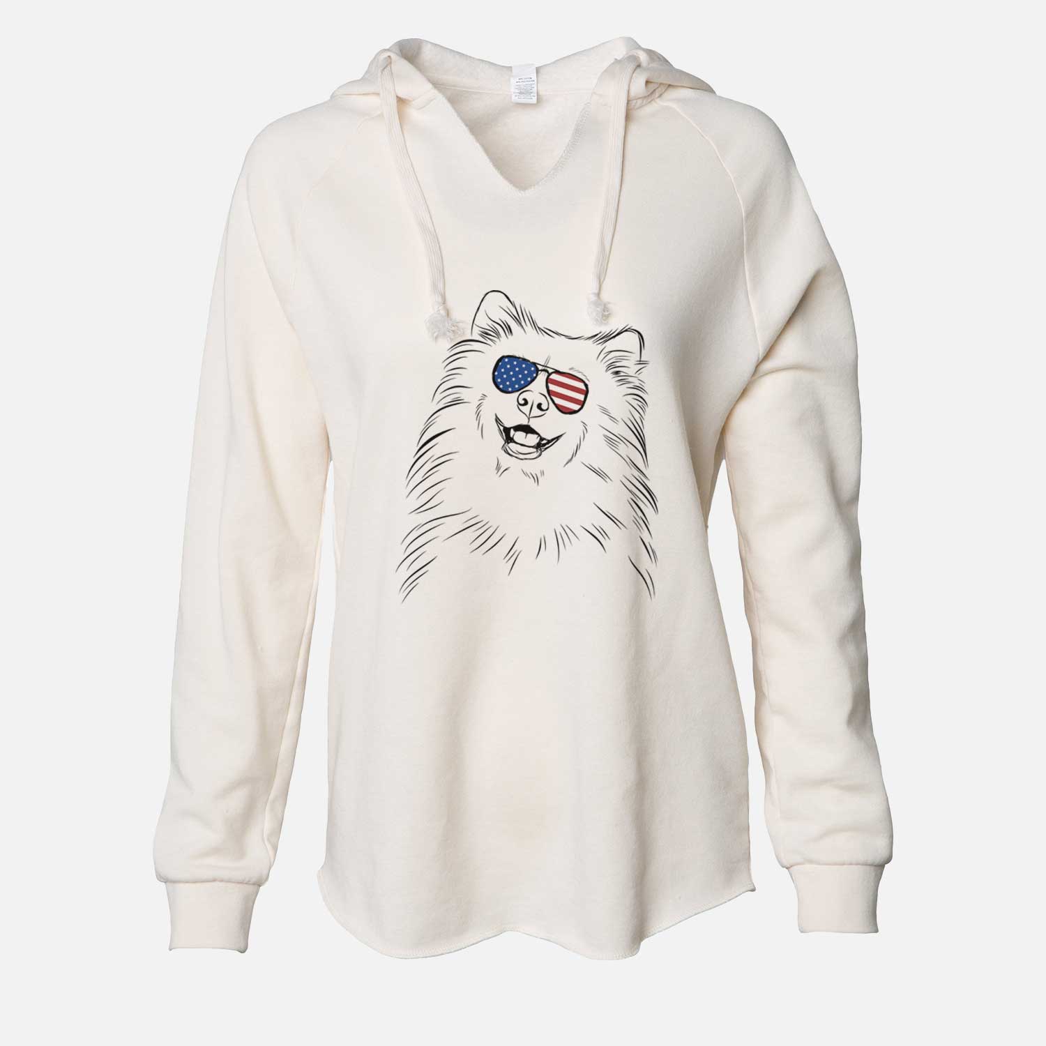 USA Tillie the Samoyed - Cali Wave Hooded Sweatshirt