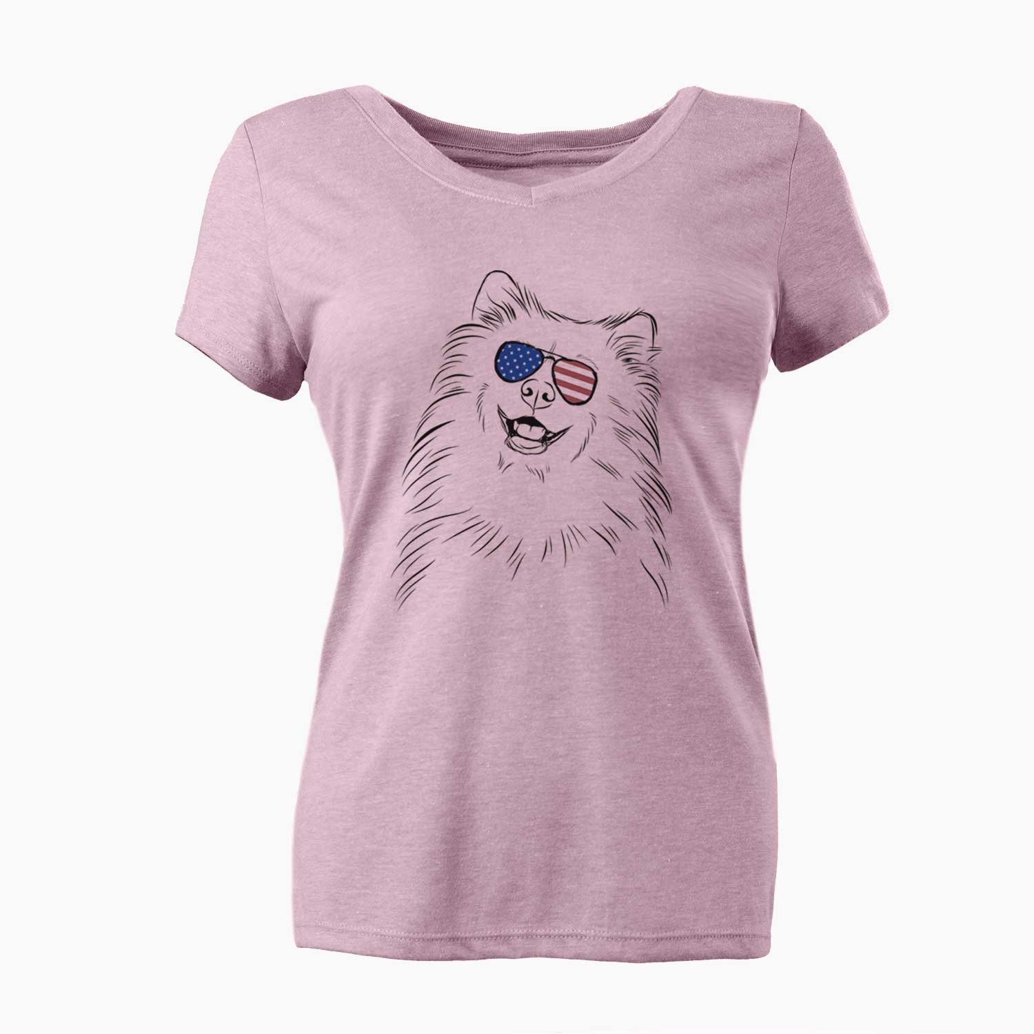 USA Tillie the Samoyed - Women's Perfect V-neck Shirt