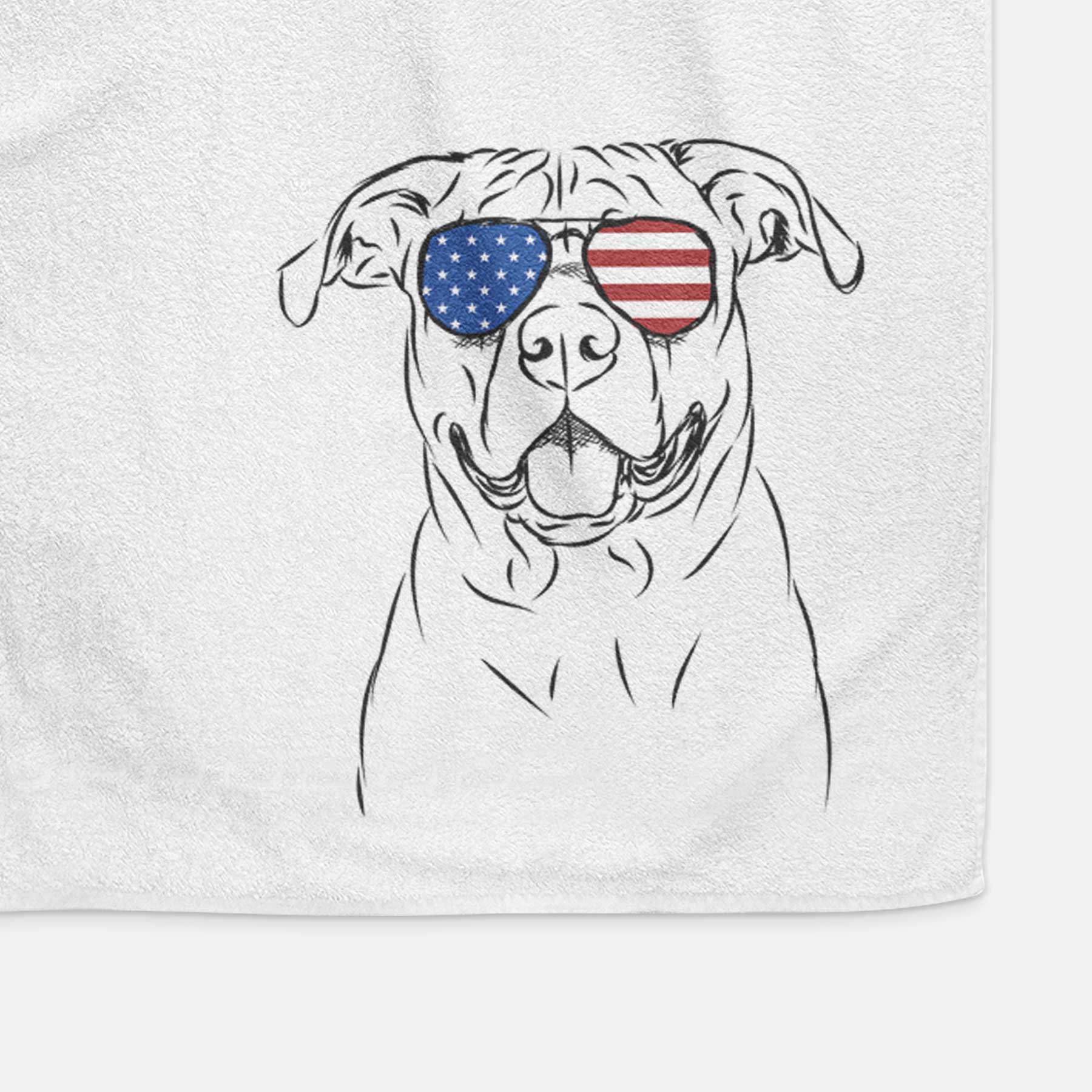 Timmy the Mixed Breed Decorative Hand Towel