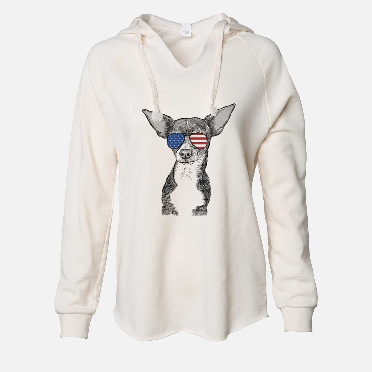 USA Tiny Archie the Mixed Breed - Cali Wave Hooded Sweatshirt