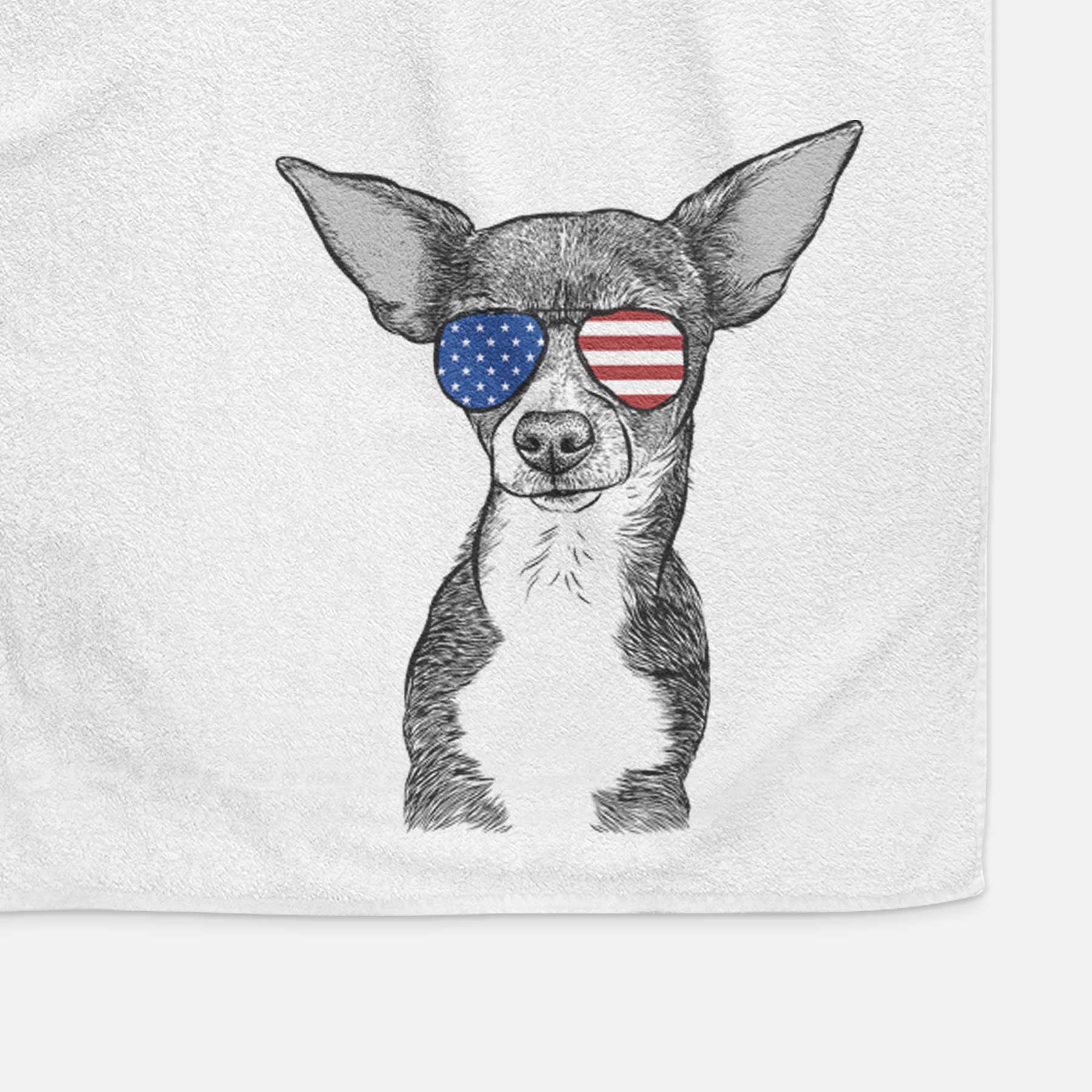 Tiny Archie the Mixed Breed Decorative Hand Towel