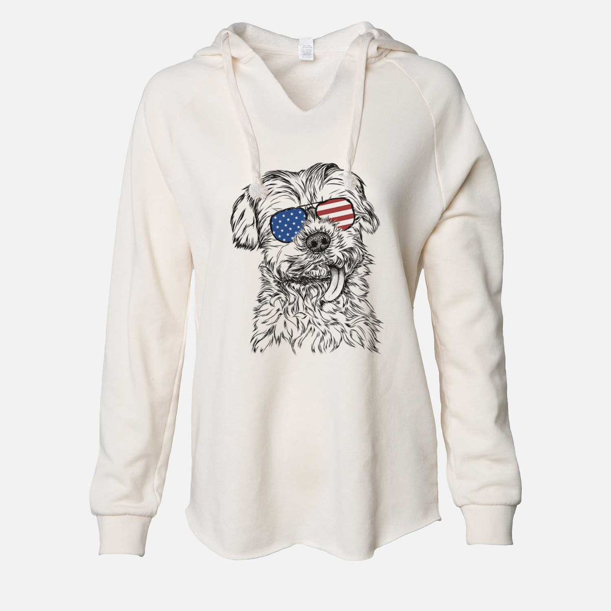 USA Tiny Titan the Shih Tzu - Cali Wave Hooded Sweatshirt