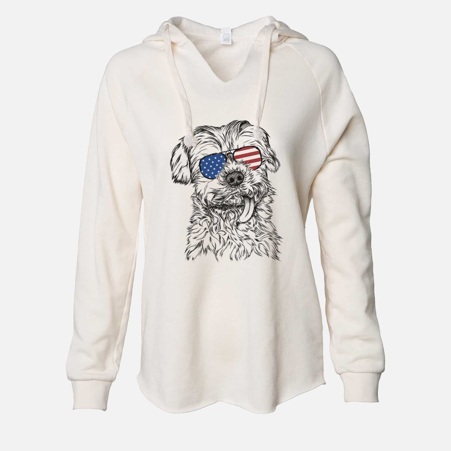 USA Tiny Titan the Shih Tzu - Cali Wave Hooded Sweatshirt