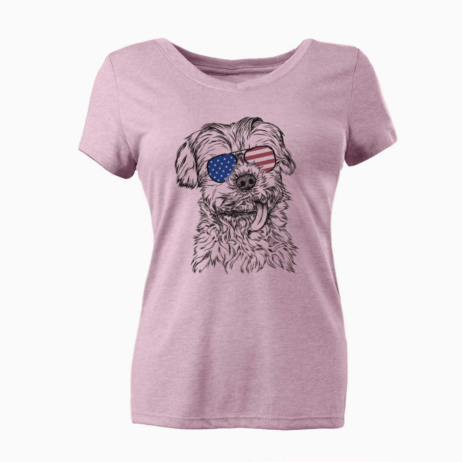 USA Tiny Titan the Shih Tzu - Women's Perfect V-neck Shirt