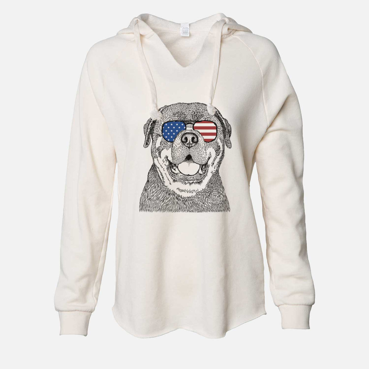 USA Titan the Rottweiler - Cali Wave Hooded Sweatshirt