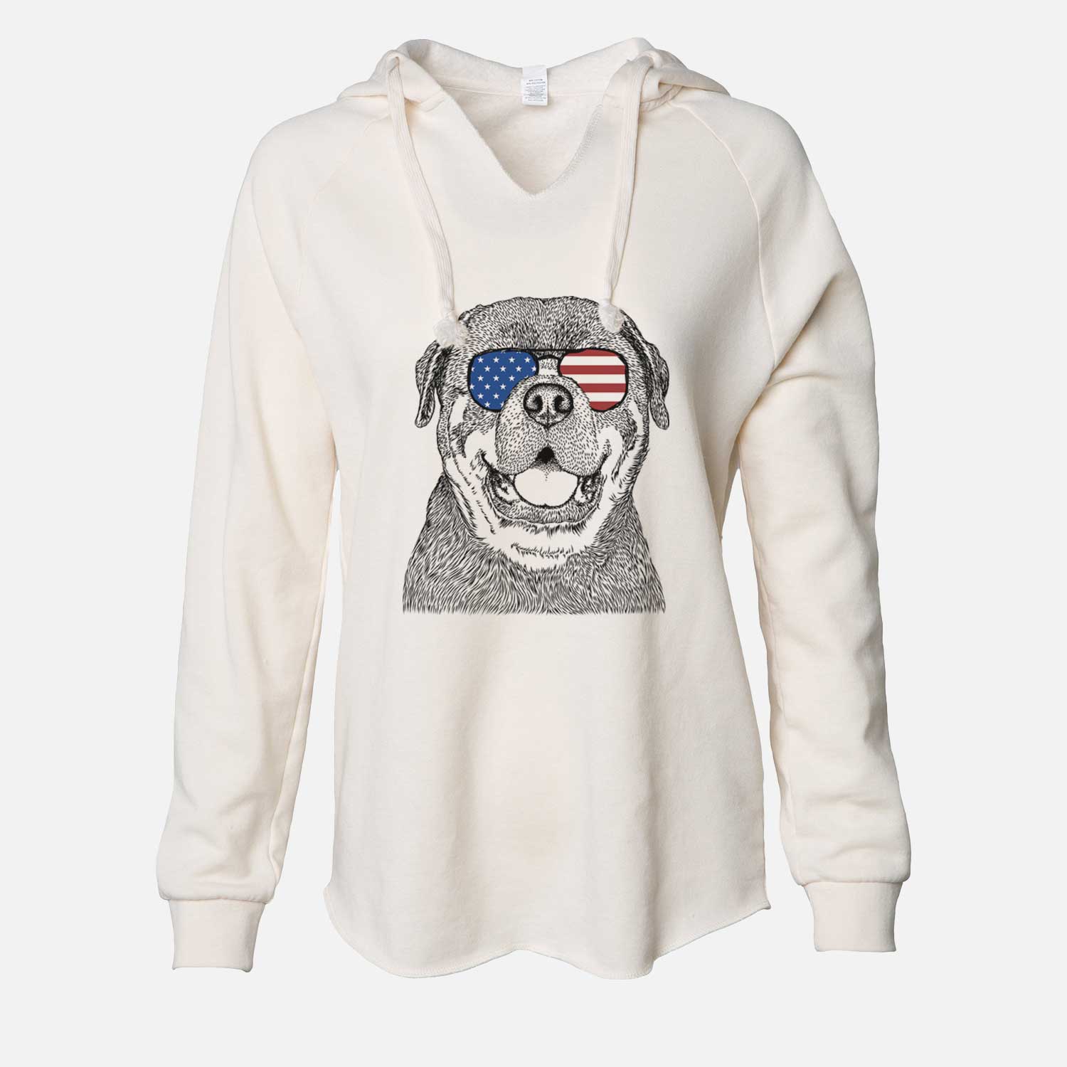 USA Titan the Rottweiler - Cali Wave Hooded Sweatshirt