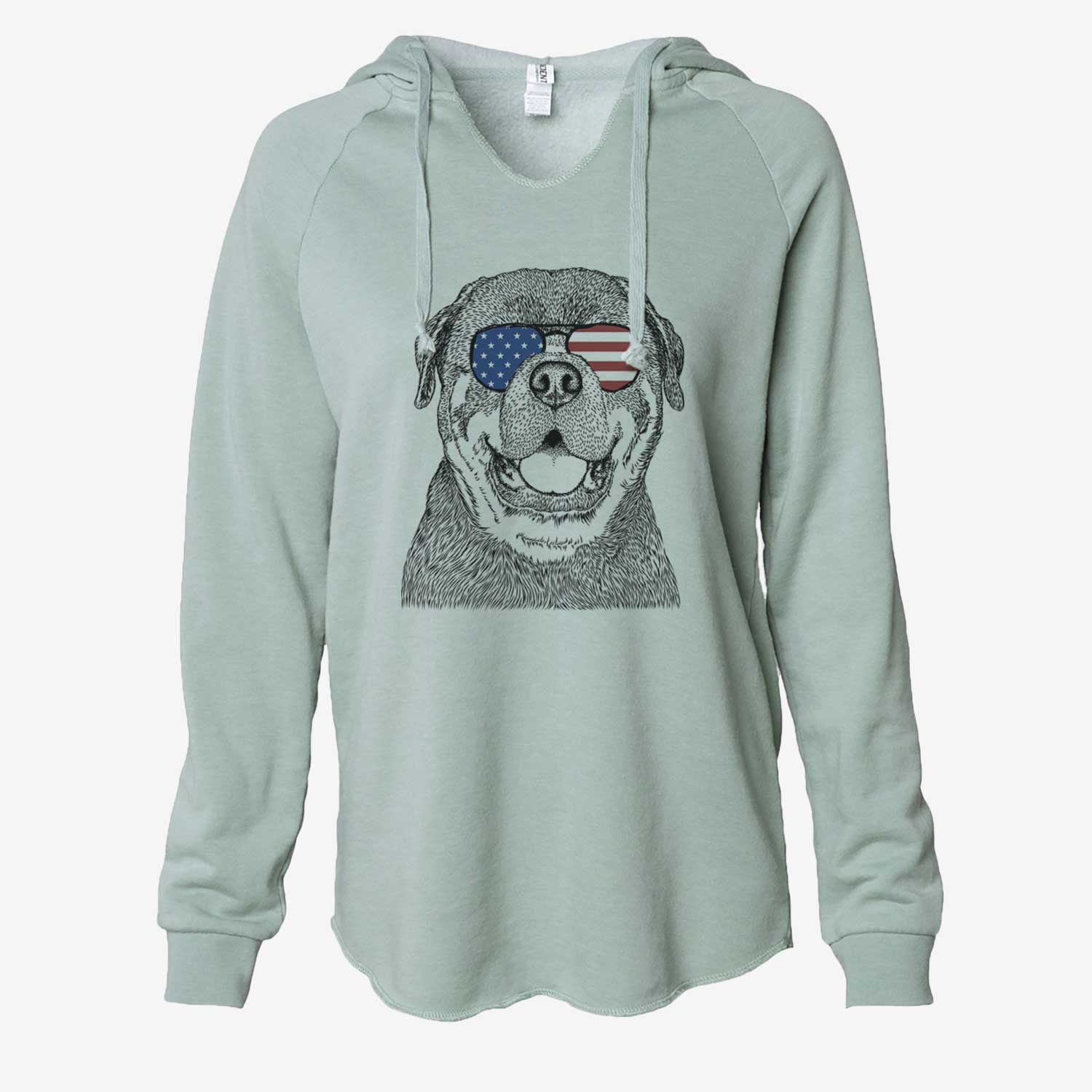 USA Titan the Rottweiler - Cali Wave Hooded Sweatshirt