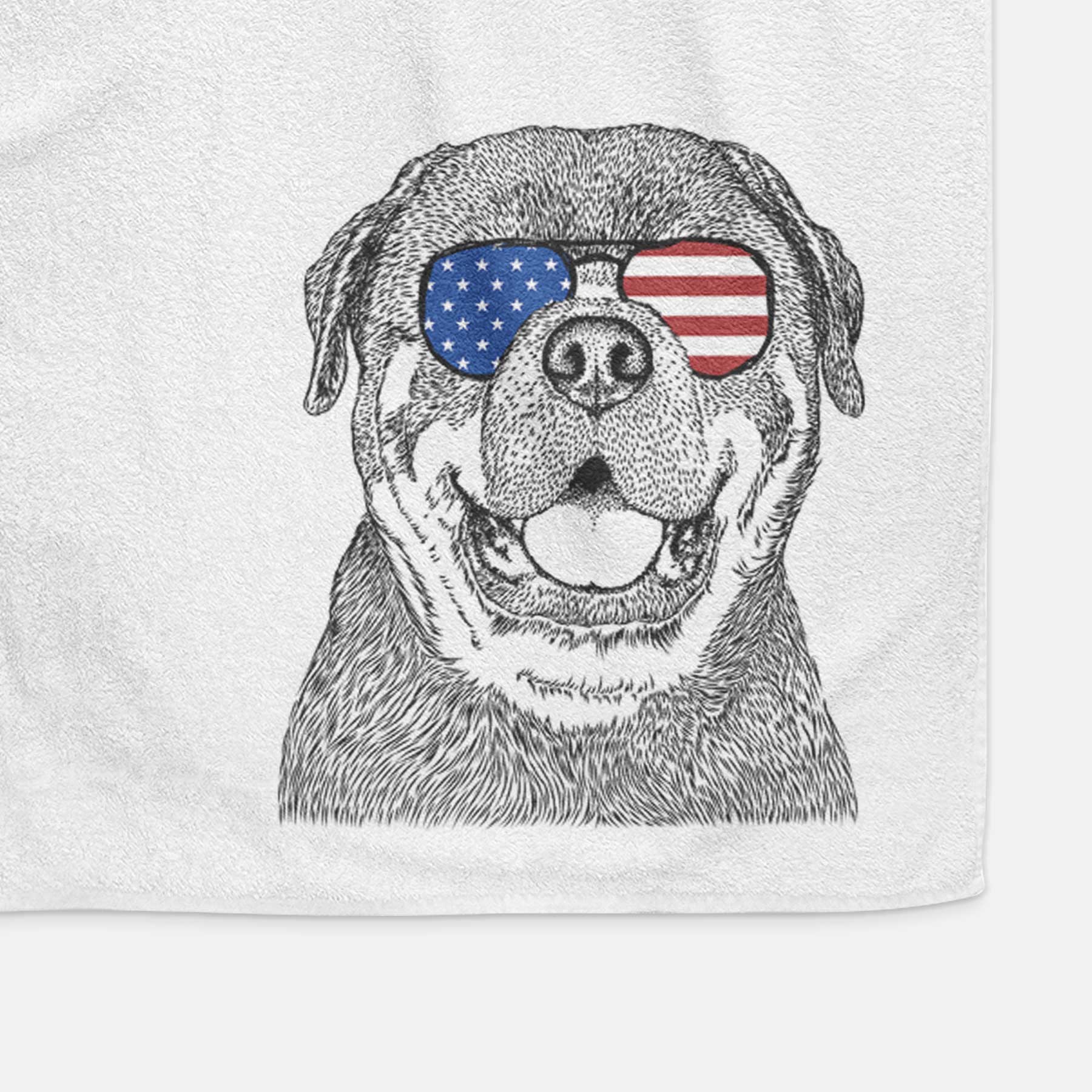 Titan the Rottweiler Decorative Hand Towel