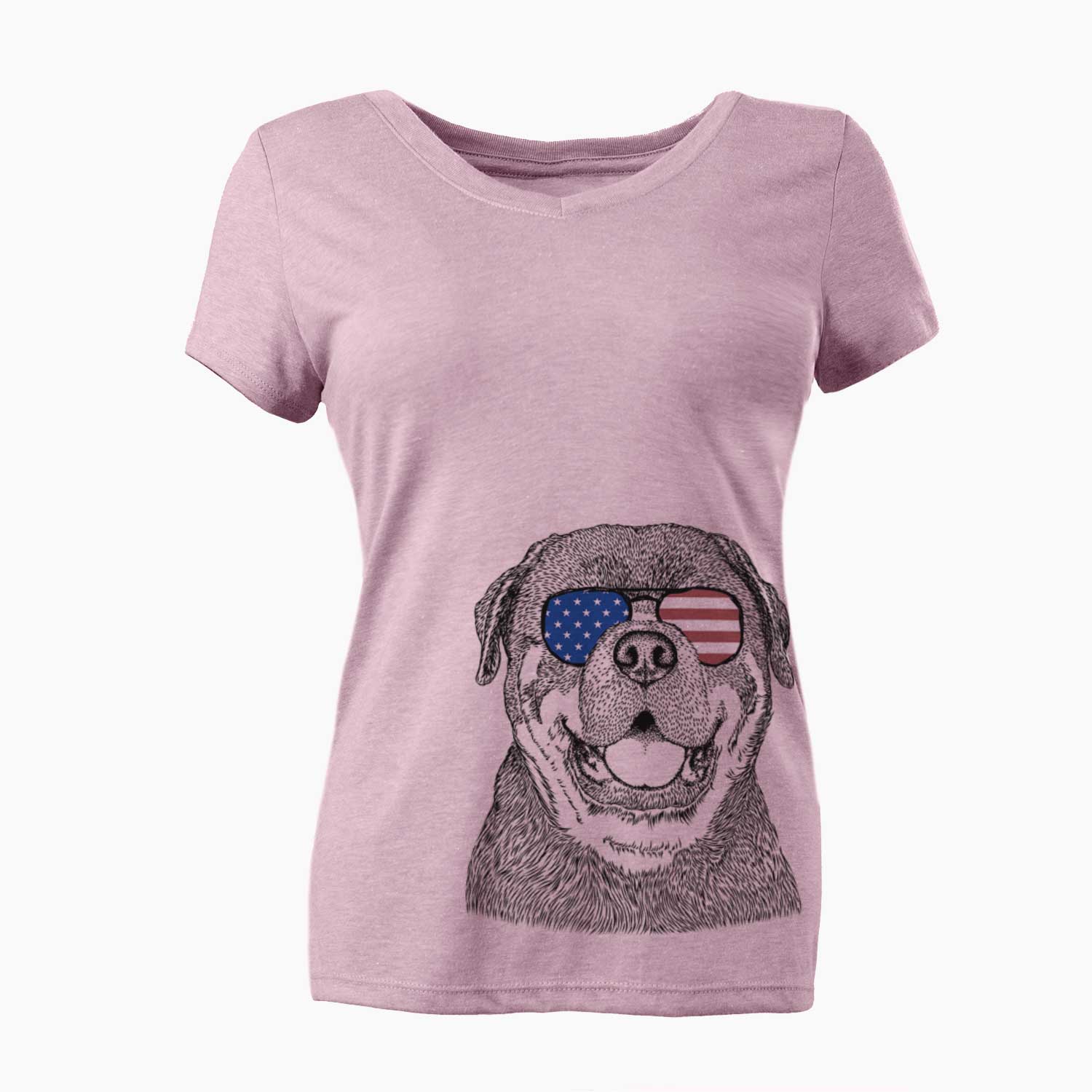 USA Titan the Rottweiler - Women's Perfect V-neck Shirt