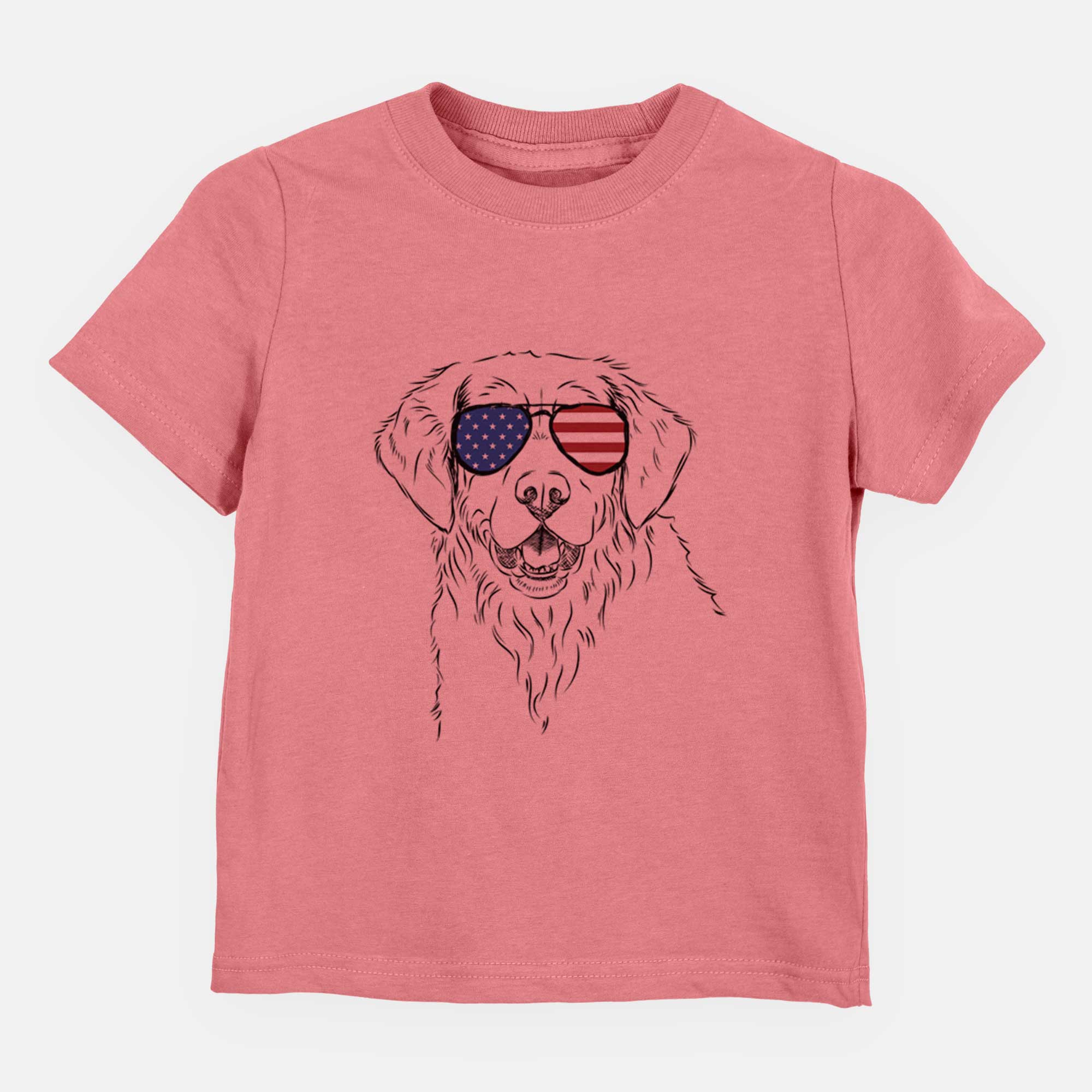 USA Toby the Golden Retriever - Kids/Youth/Toddler Shirt