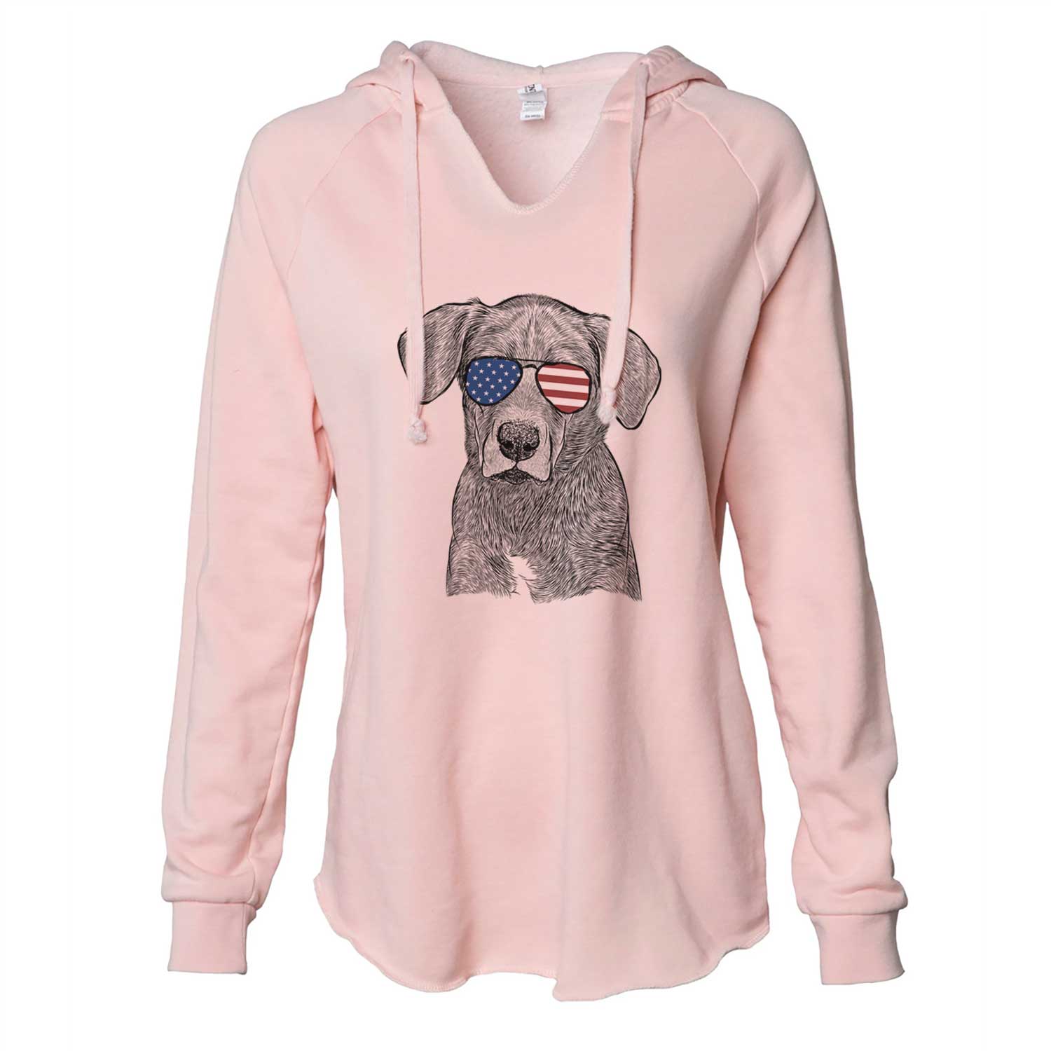 USA Tom the Lab Dane Mix - Cali Wave Hooded Sweatshirt