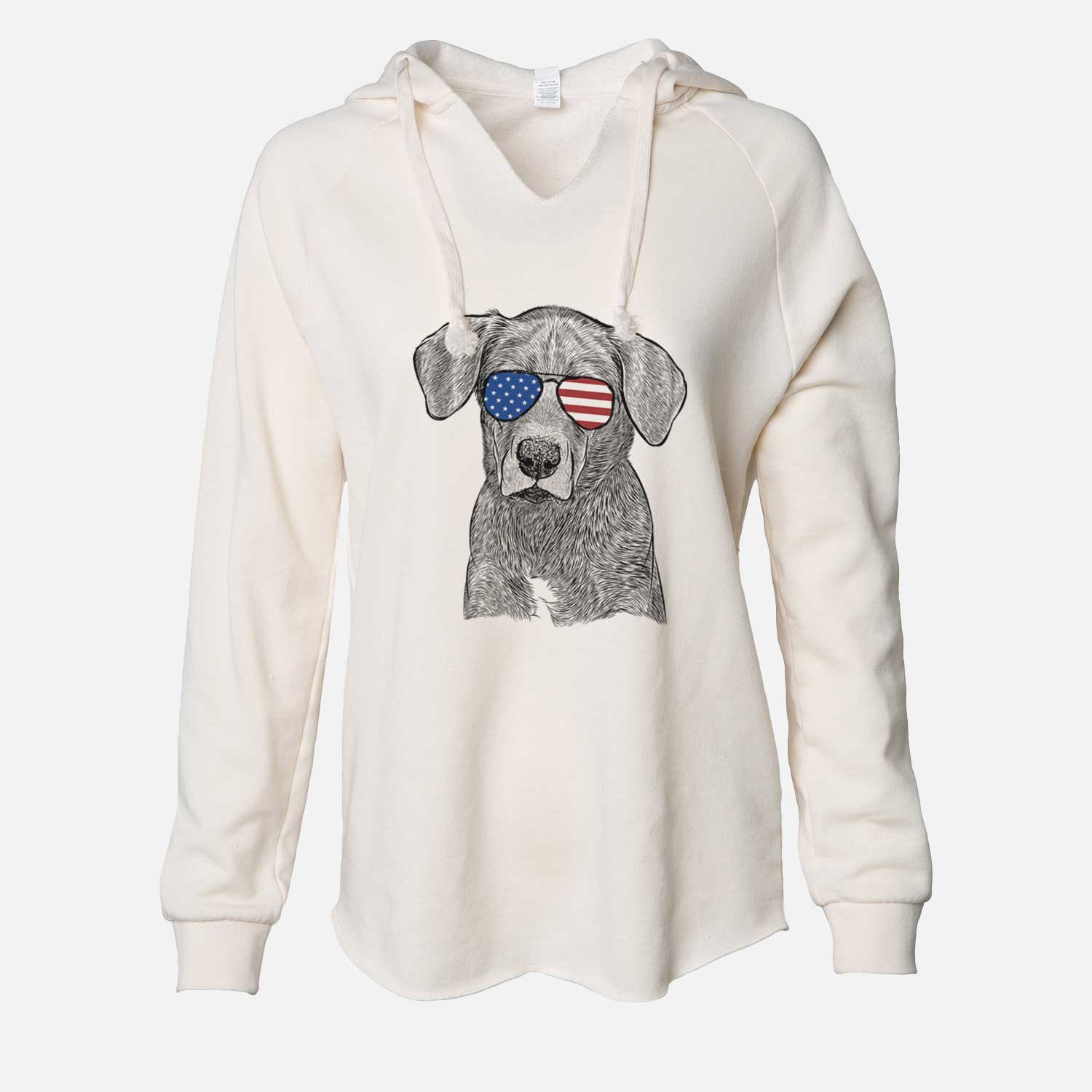 USA Tom the Lab Dane Mix - Cali Wave Hooded Sweatshirt