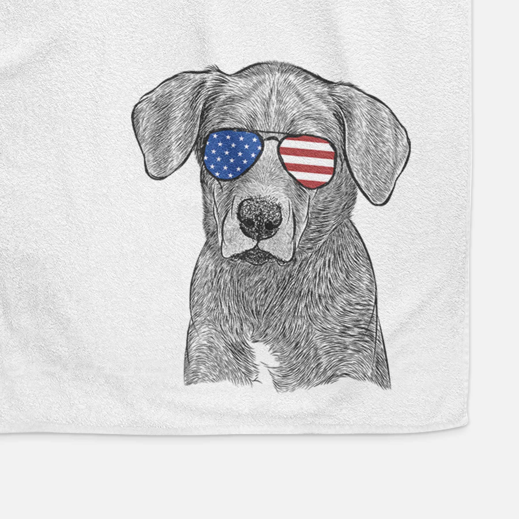 Tom the Lab Dane Mix Decorative Hand Towel