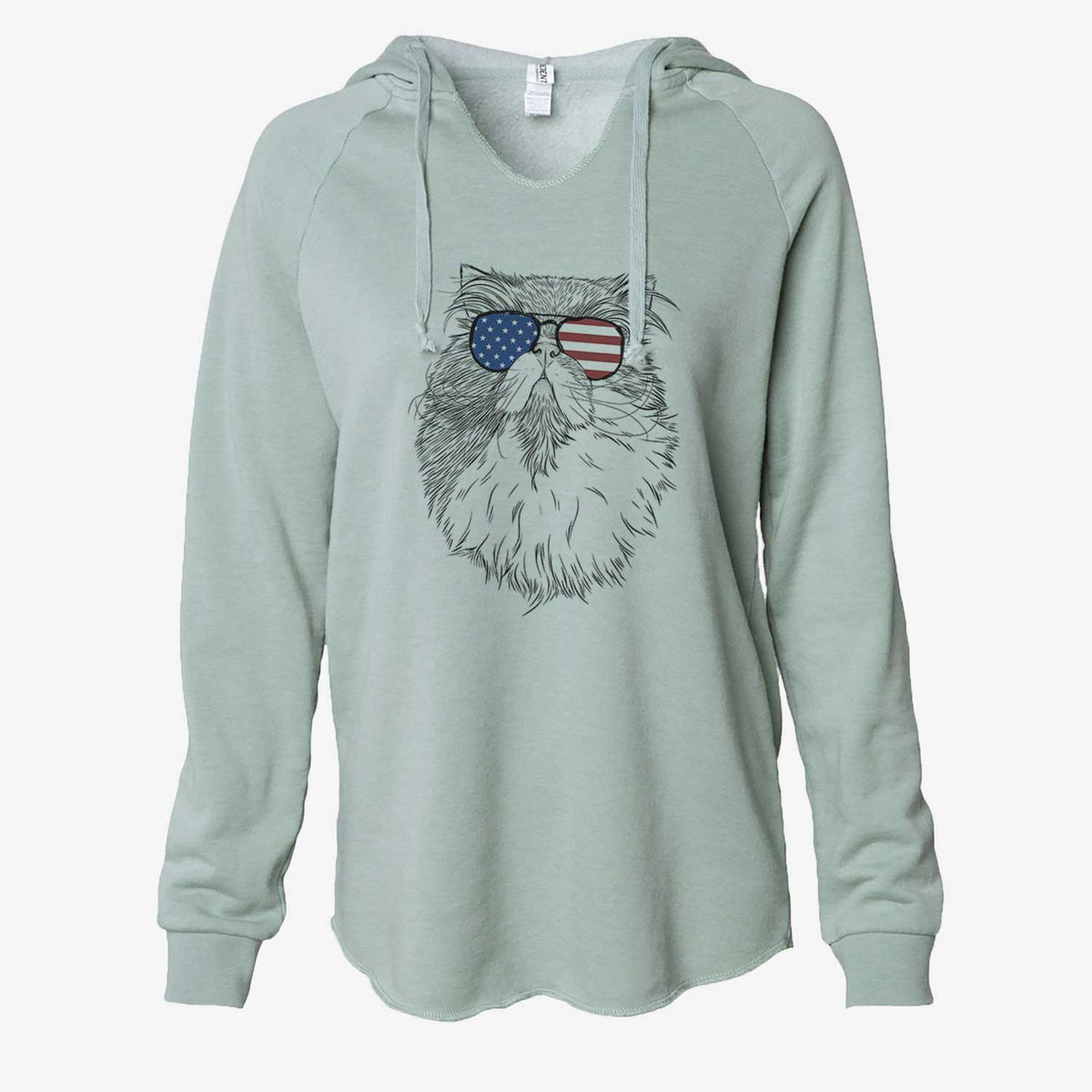 USA Tookie the Perisan Cat - Cali Wave Hooded Sweatshirt
