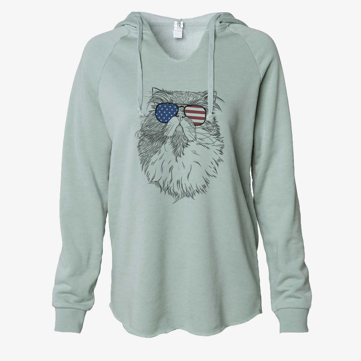 USA Tookie the Perisan Cat - Cali Wave Hooded Sweatshirt