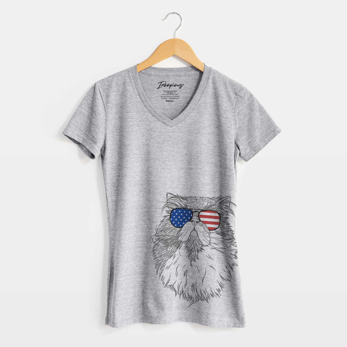 USA Tookie the Perisan Cat - Women's Perfect V-neck Shirt