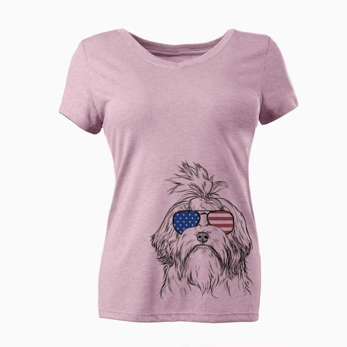 USA Tootsie the Lowchen - Women's Perfect V-neck Shirt