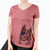 USA Tosca the Karelian Bear Dog - Women's Perfect V-neck Shirt