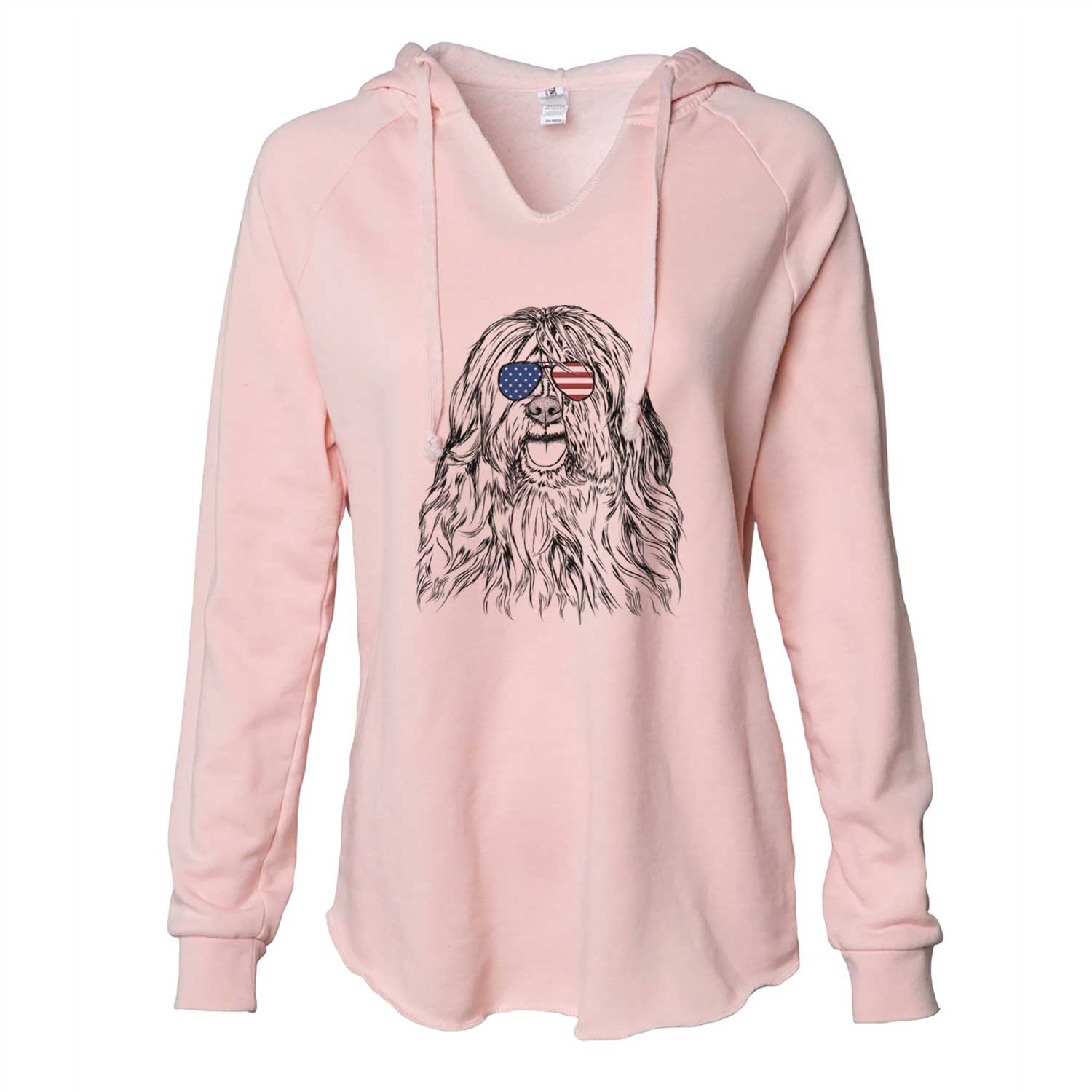 USA Trinket the Tibetan Terrier - Cali Wave Hooded Sweatshirt