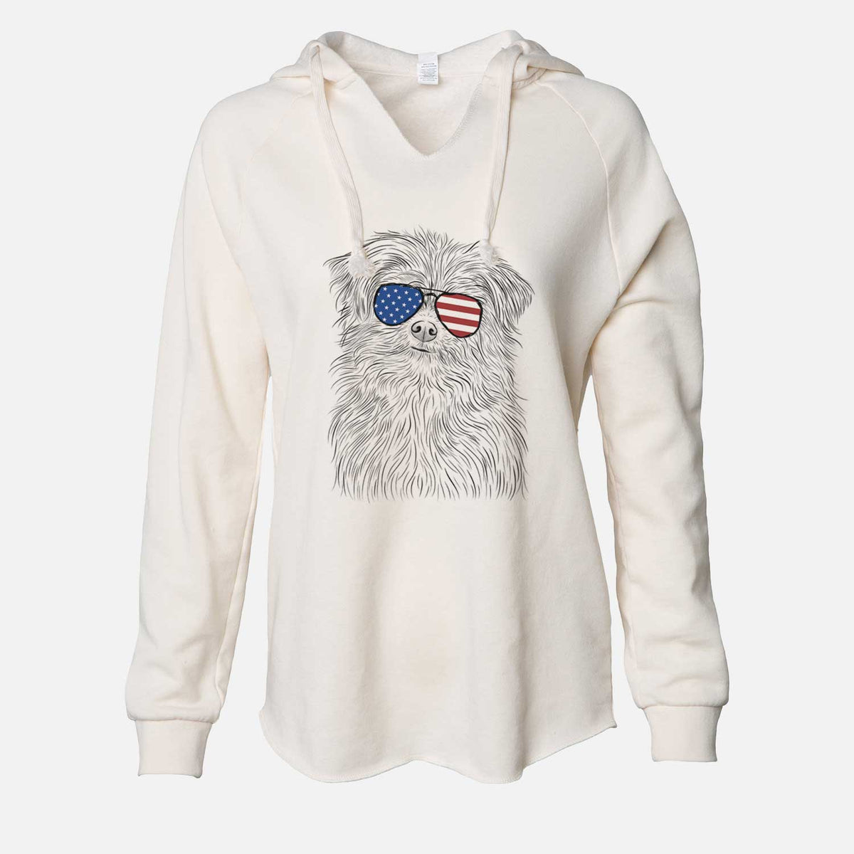 USA Trixie the Terrier Mix - Cali Wave Hooded Sweatshirt