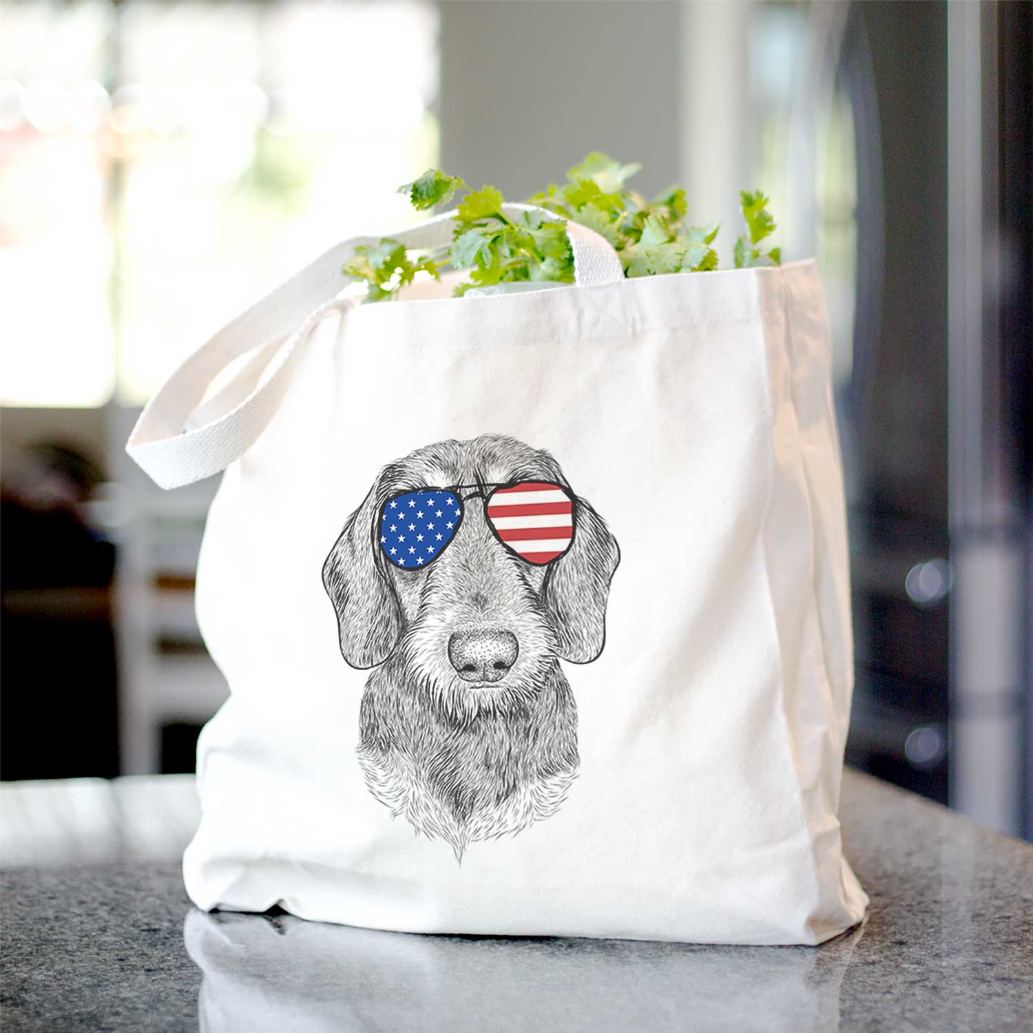 Truman the Wirehaired Dachshund - Tote Bag