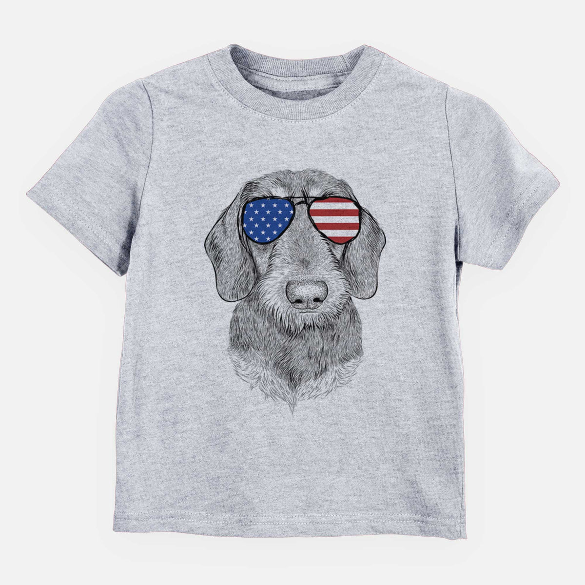 USA Truman the Wirehaired Dachshund - Kids/Youth/Toddler Shirt