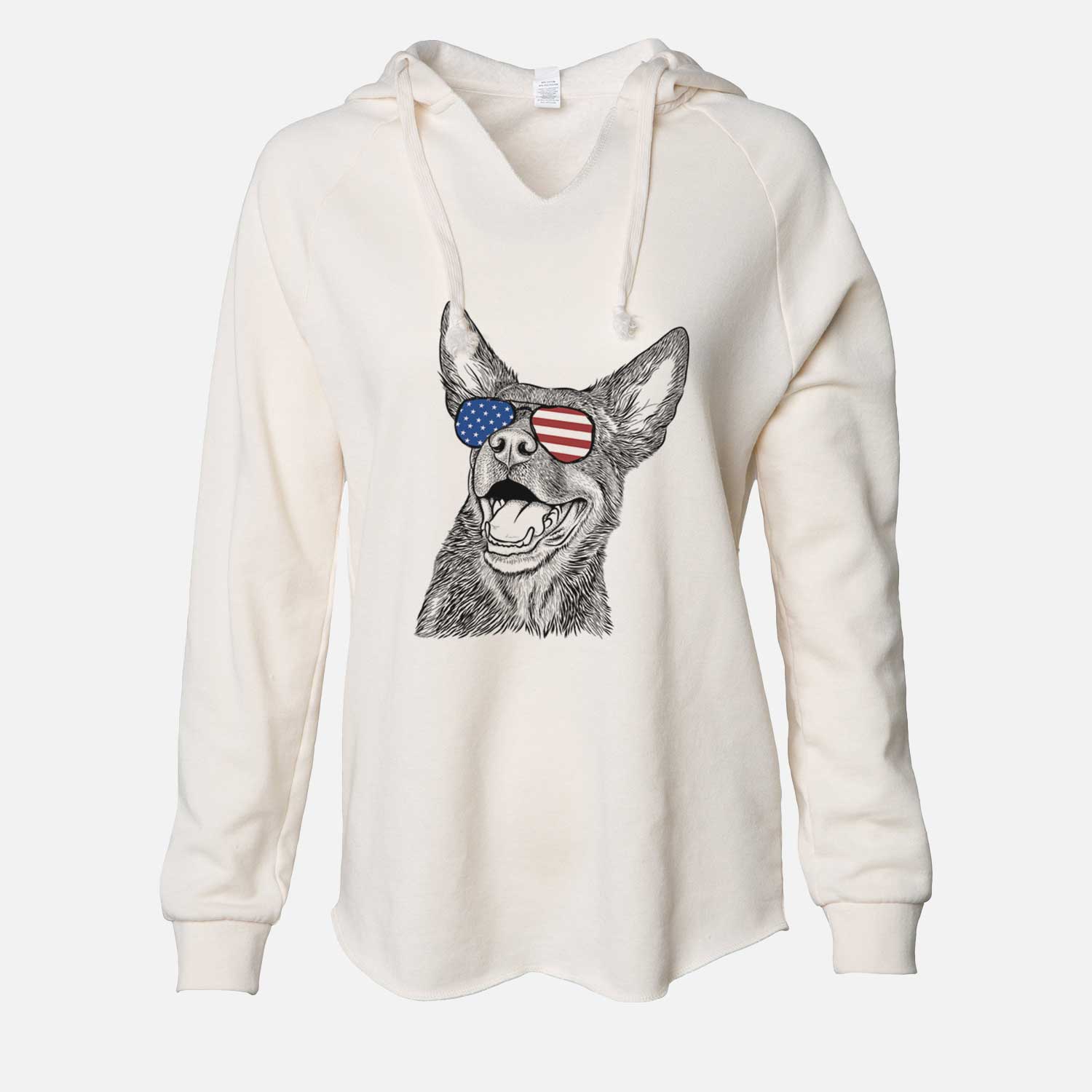 USA Tucker the Australian Kelpie - Cali Wave Hooded Sweatshirt