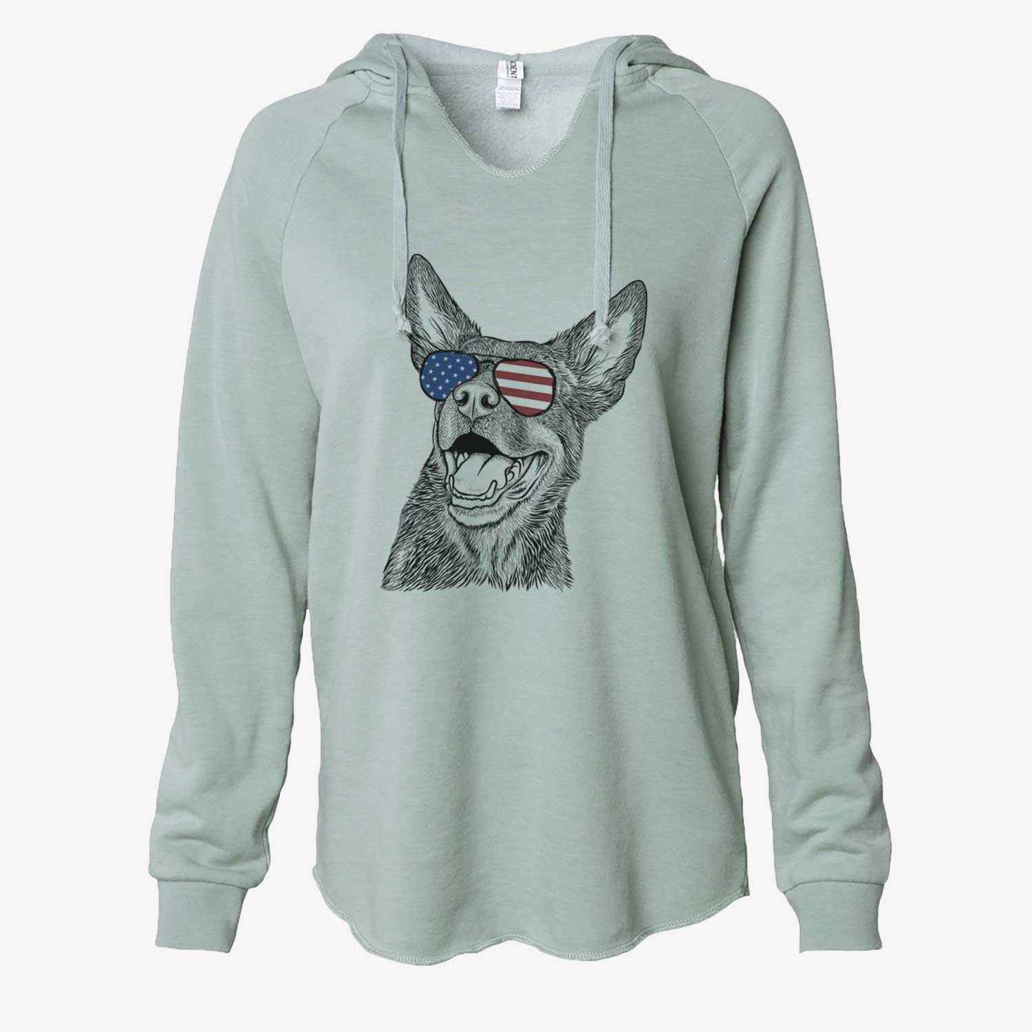 USA Tucker the Australian Kelpie - Cali Wave Hooded Sweatshirt