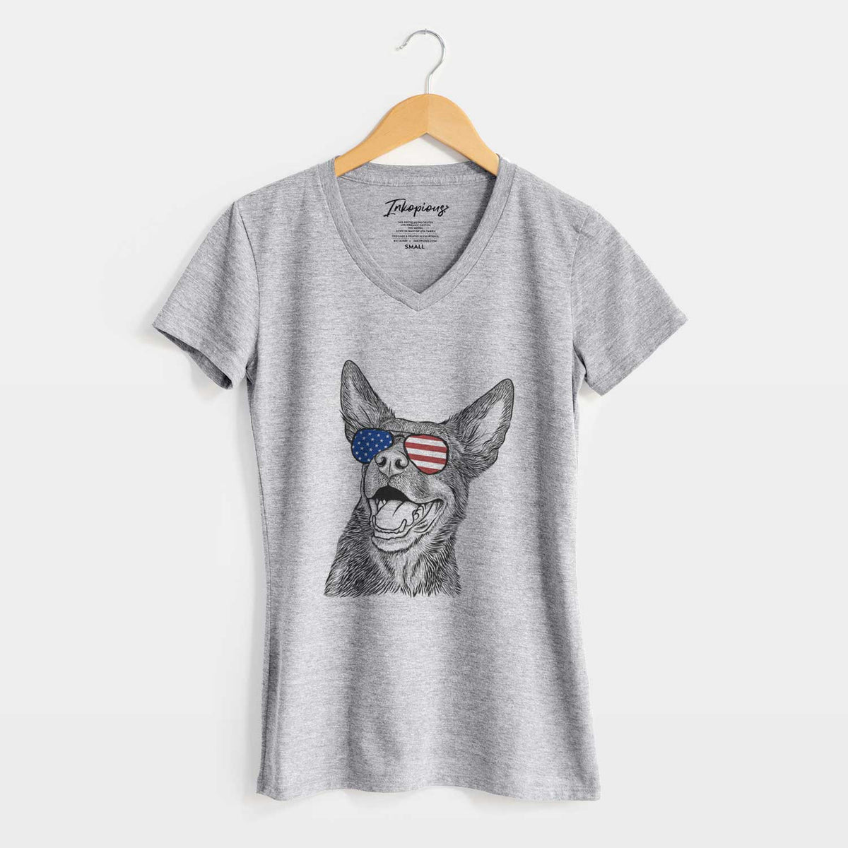 USA Tucker the Australian Kelpie - Women&#39;s Perfect V-neck Shirt