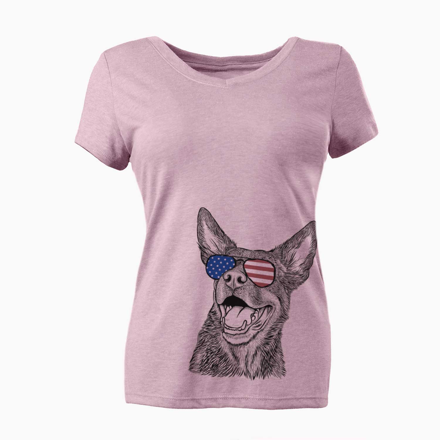 USA Tucker the Australian Kelpie - Women's Perfect V-neck Shirt