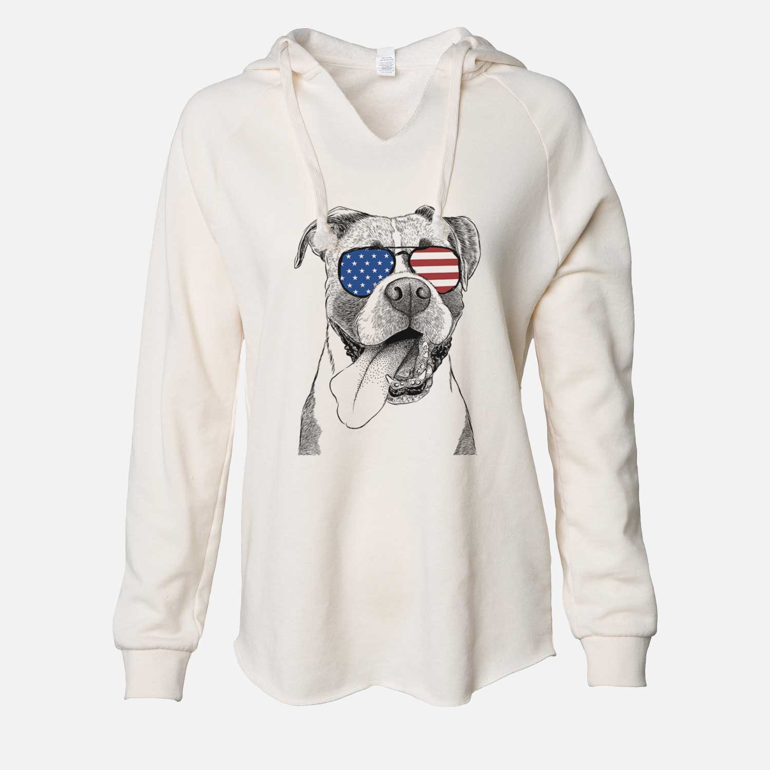 USA Tuckeroo the Boxer - Cali Wave Hooded Sweatshirt