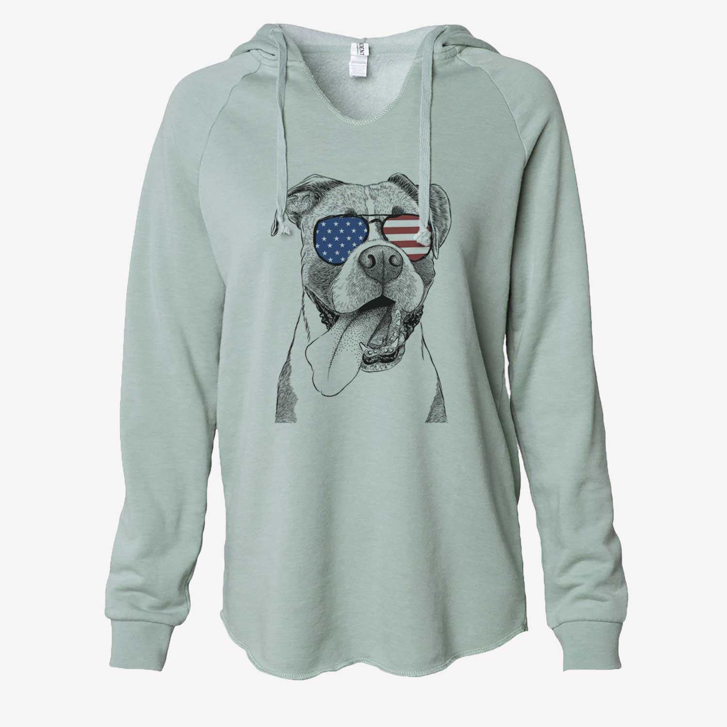 USA Tuckeroo the Boxer - Cali Wave Hooded Sweatshirt