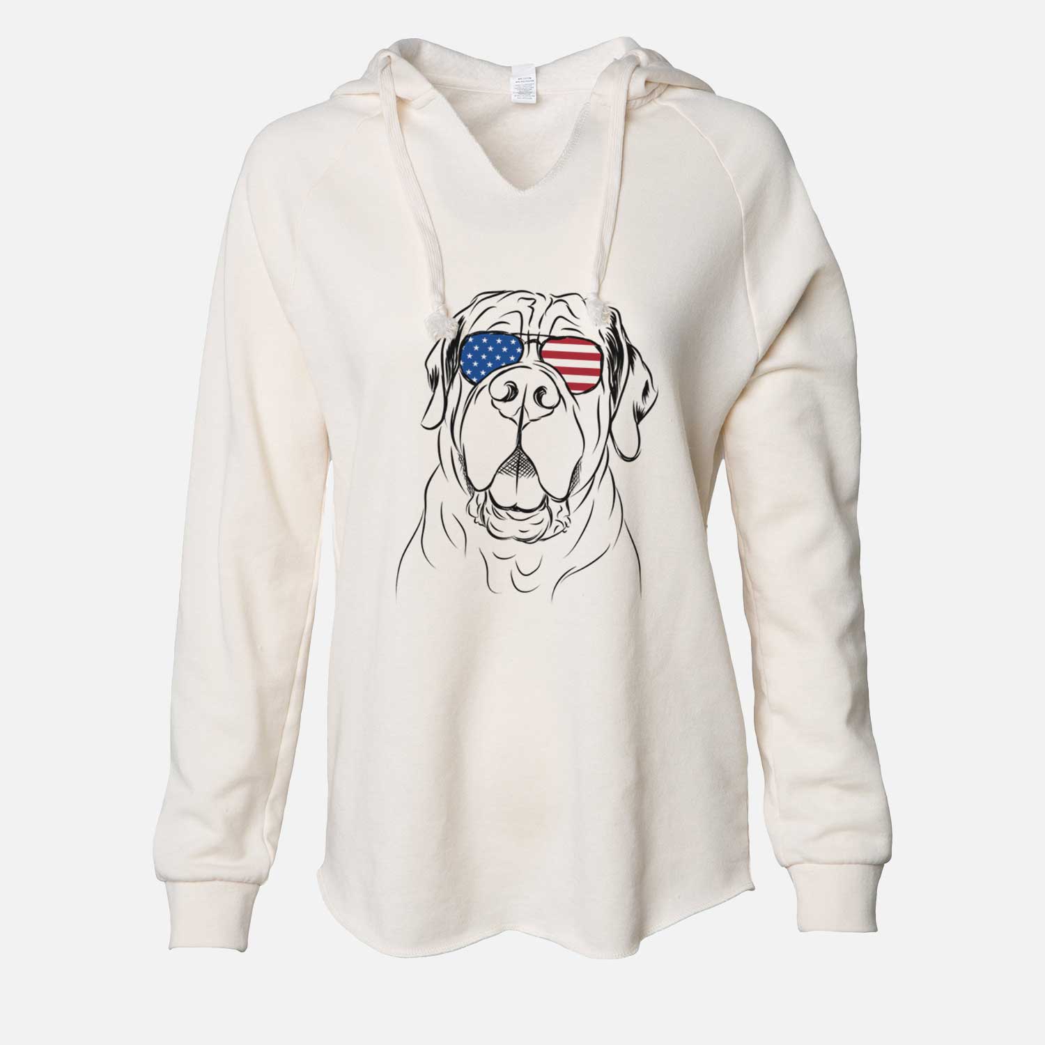 USA Tufton the English Mastiff - Cali Wave Hooded Sweatshirt